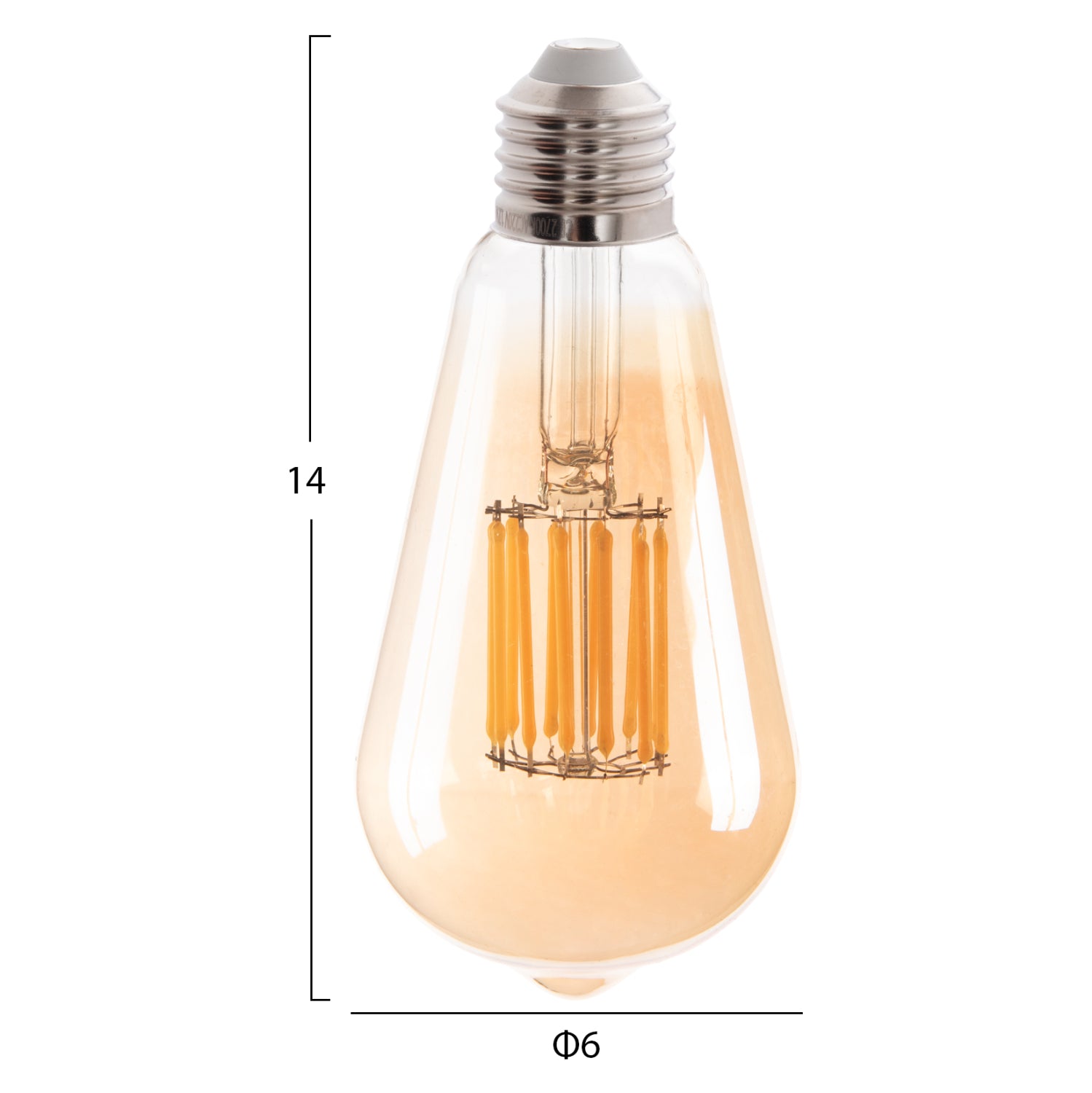 Led крушка  златист цвят 12W E27 2700K