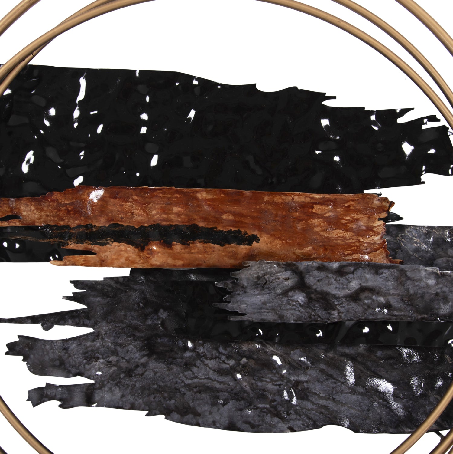 Декорация за стена черен/златист  цвят 144x63.5