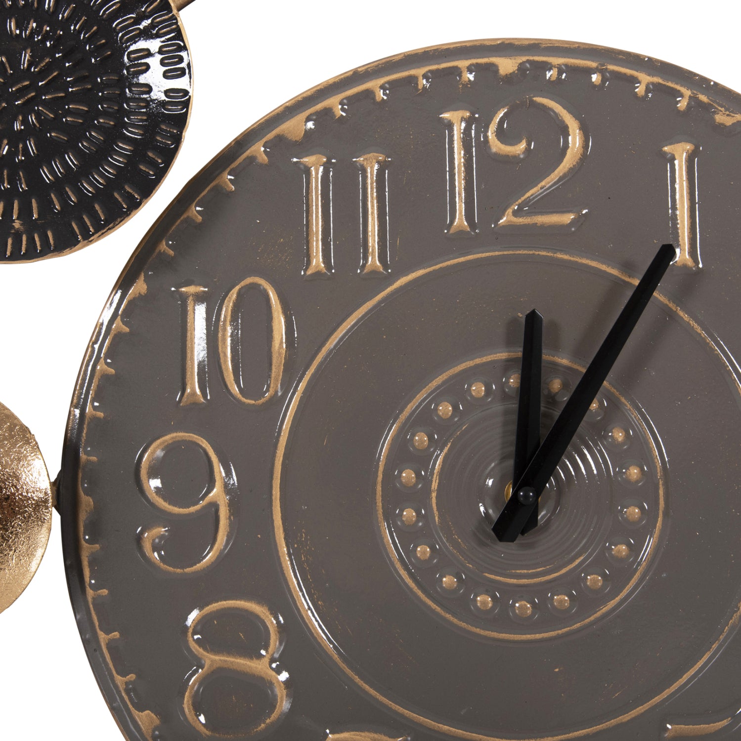 Часовник цвят черен-бял  117x49