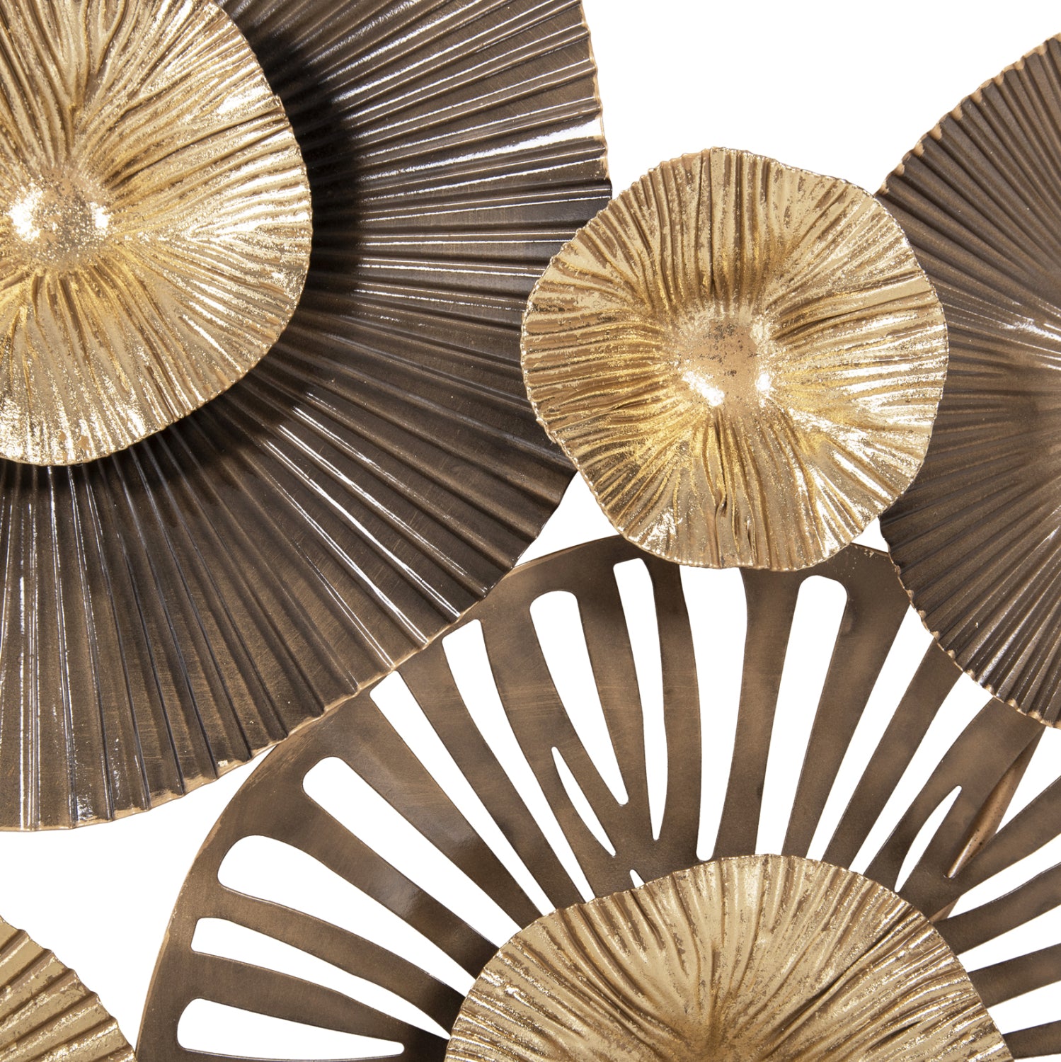 Метална стенна декорация в земни цветове 83x48см.