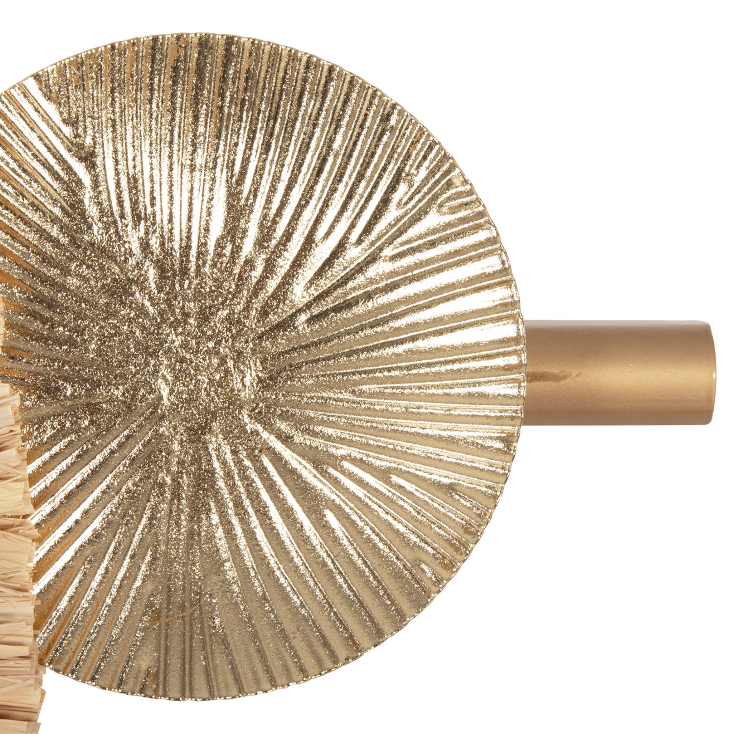 Часовник натурал метал и рафиеви влакна  100x49см