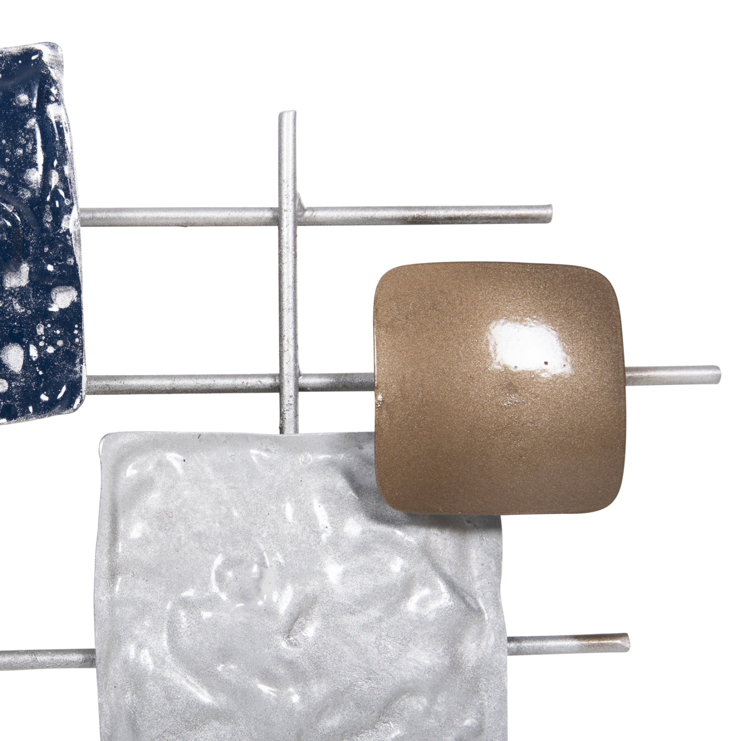 Часовник цвят бял-син 92x51