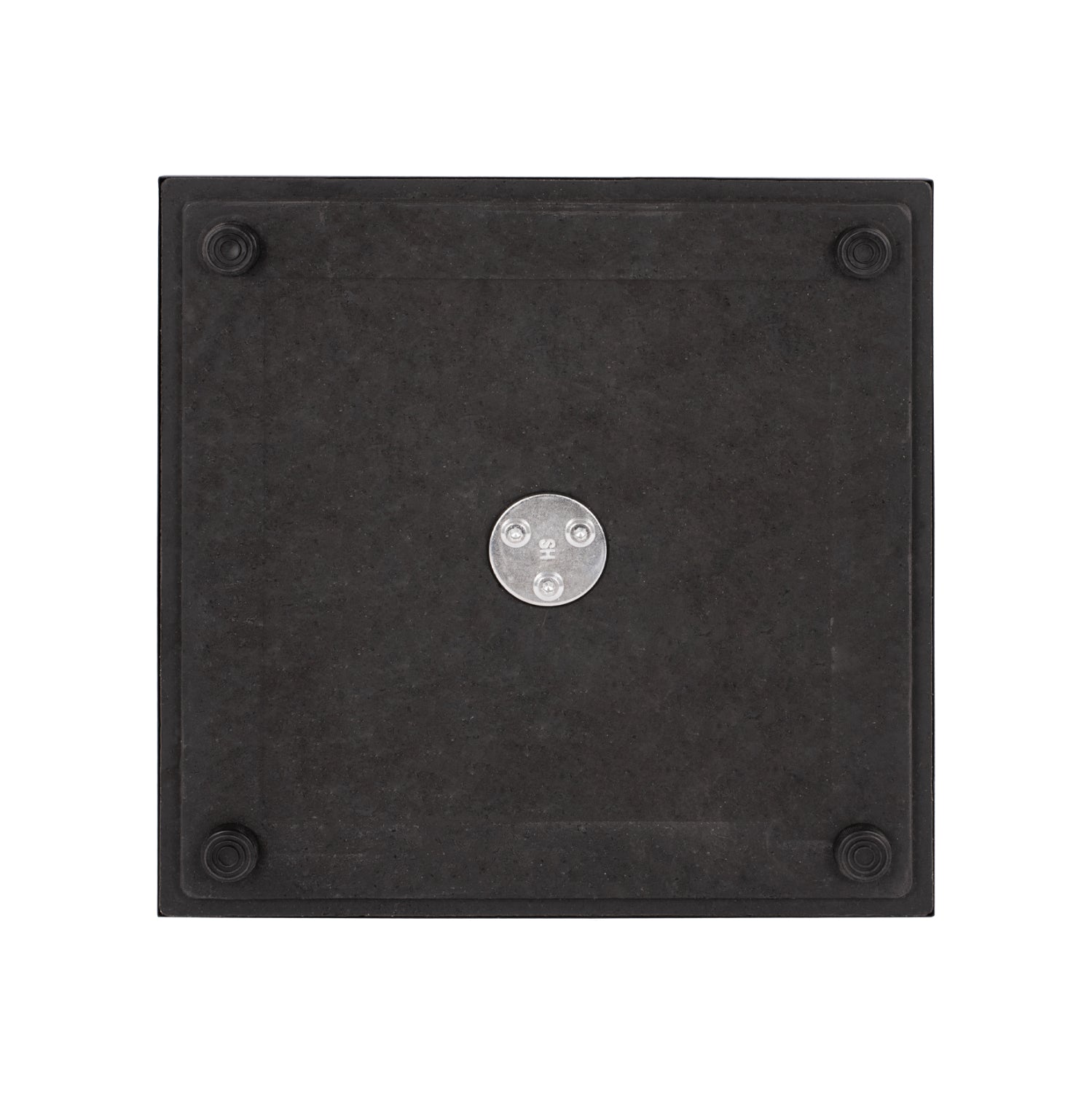 Матова черна метална основа за маса  421.11/40x40x72 см с регулатори