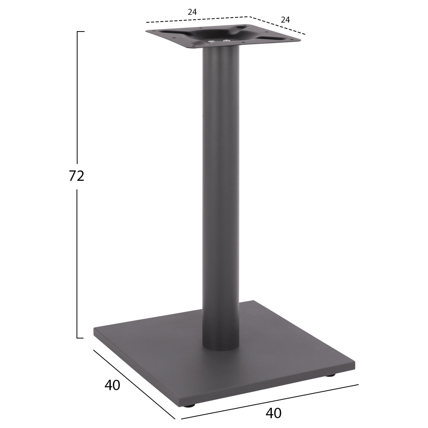 Основа за маса  40x40x72см с регулатори 421.20