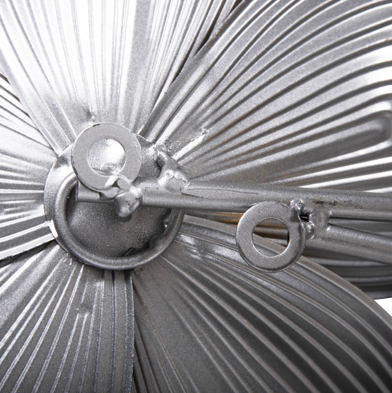 Декоративен метален стенен панел в бяло-сиво-златисто 51x7.5x120см