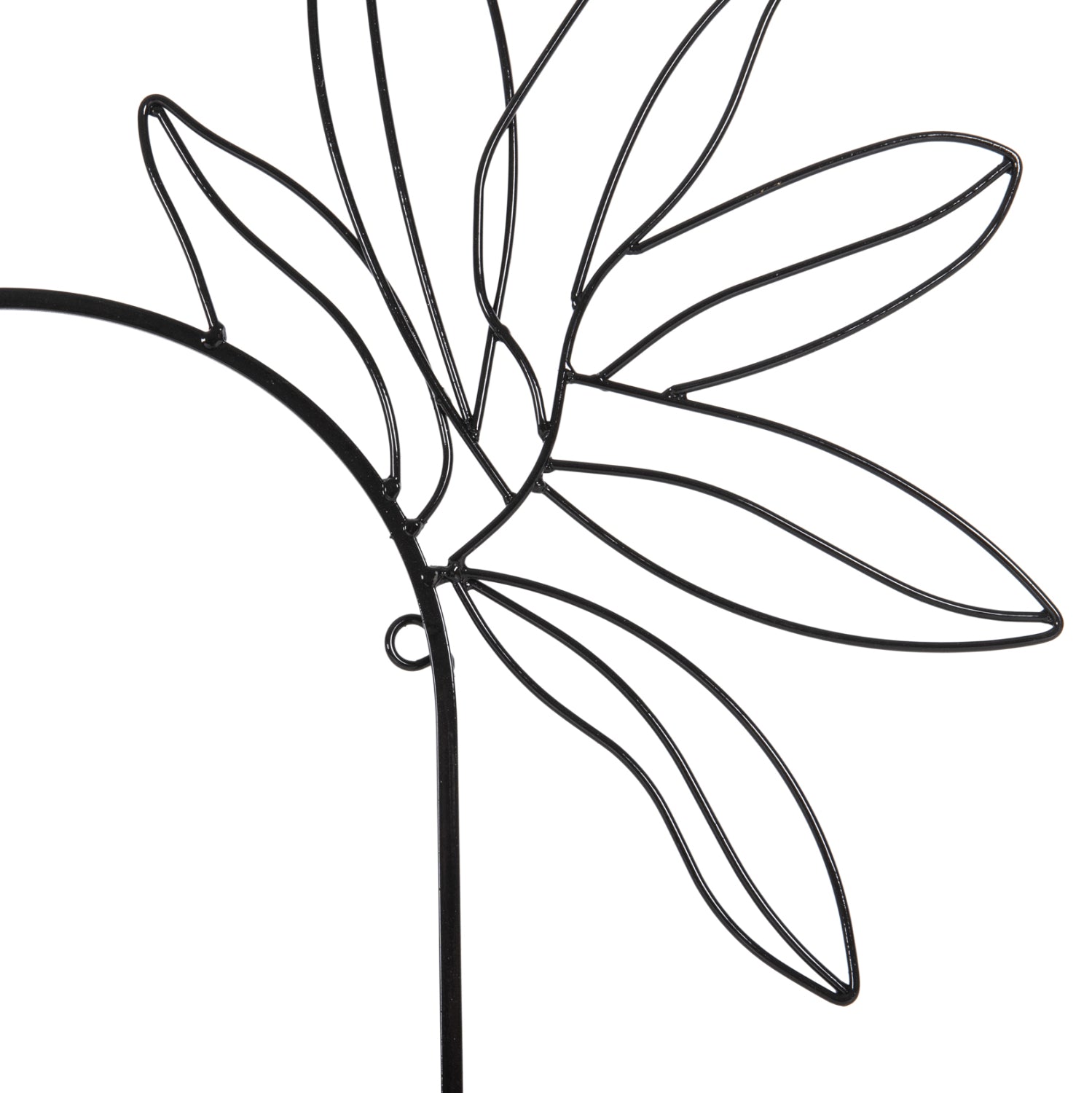 Декорация за стена цвят натурал дърво-черен метал 66x100