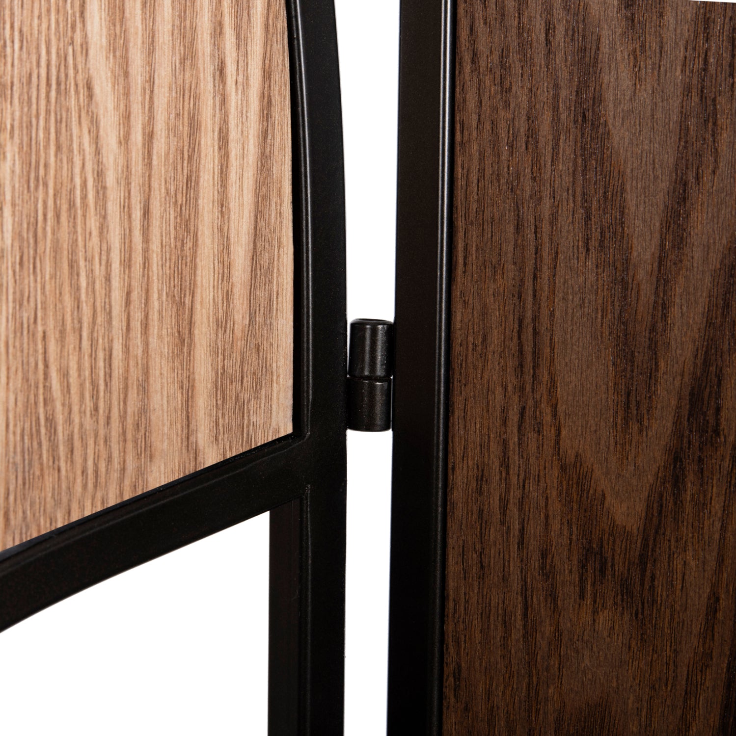 6-листен едностранен mdf параван CRYPT  в 4 цвята - черен метал 241x1.5x180см.