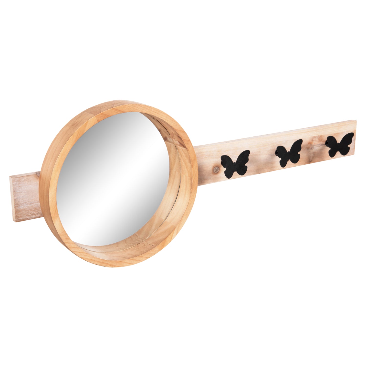 Огледало със закачалка SCUTTLE цвят натурал 80x6.5x30.5см.