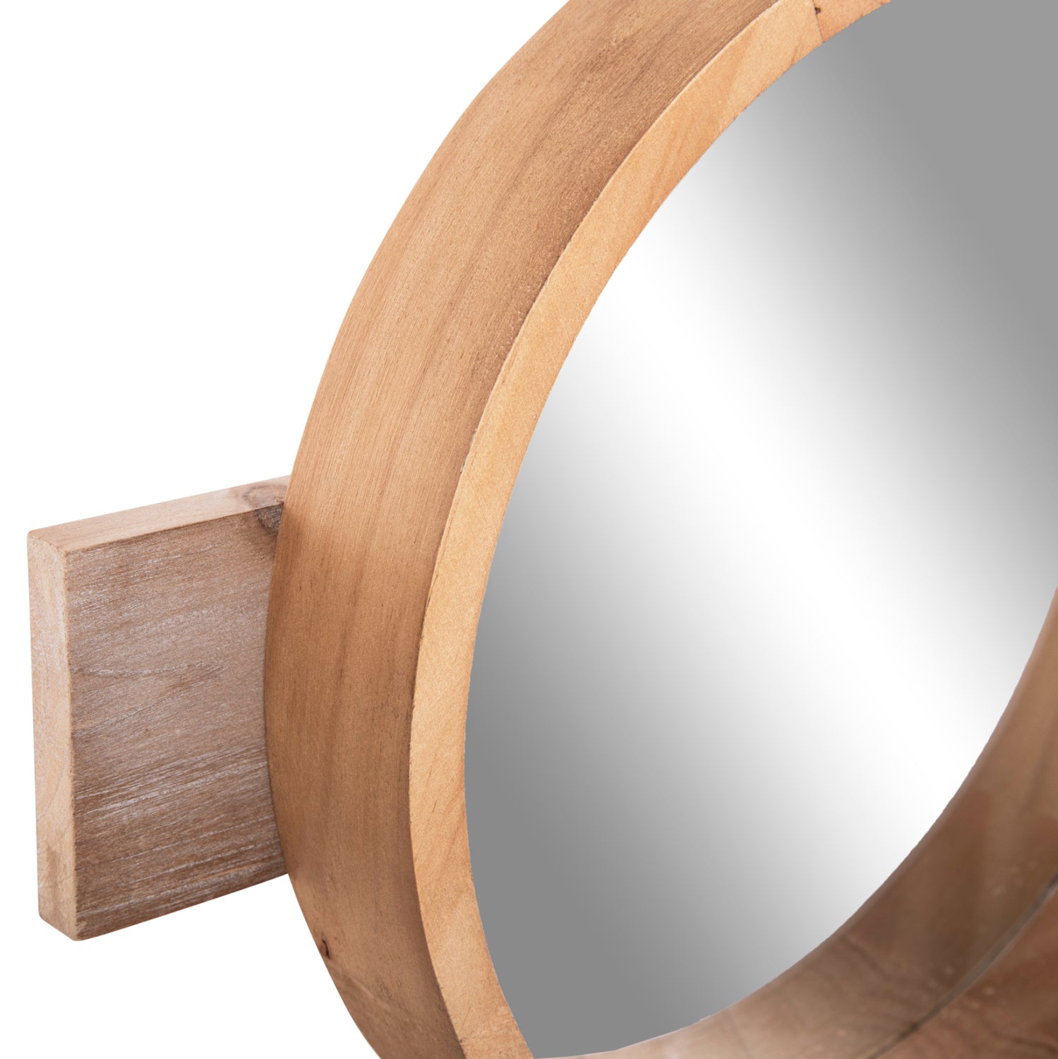 Огледало със закачалка SCUTTLE цвят натурал 80x6.5x30.5см.