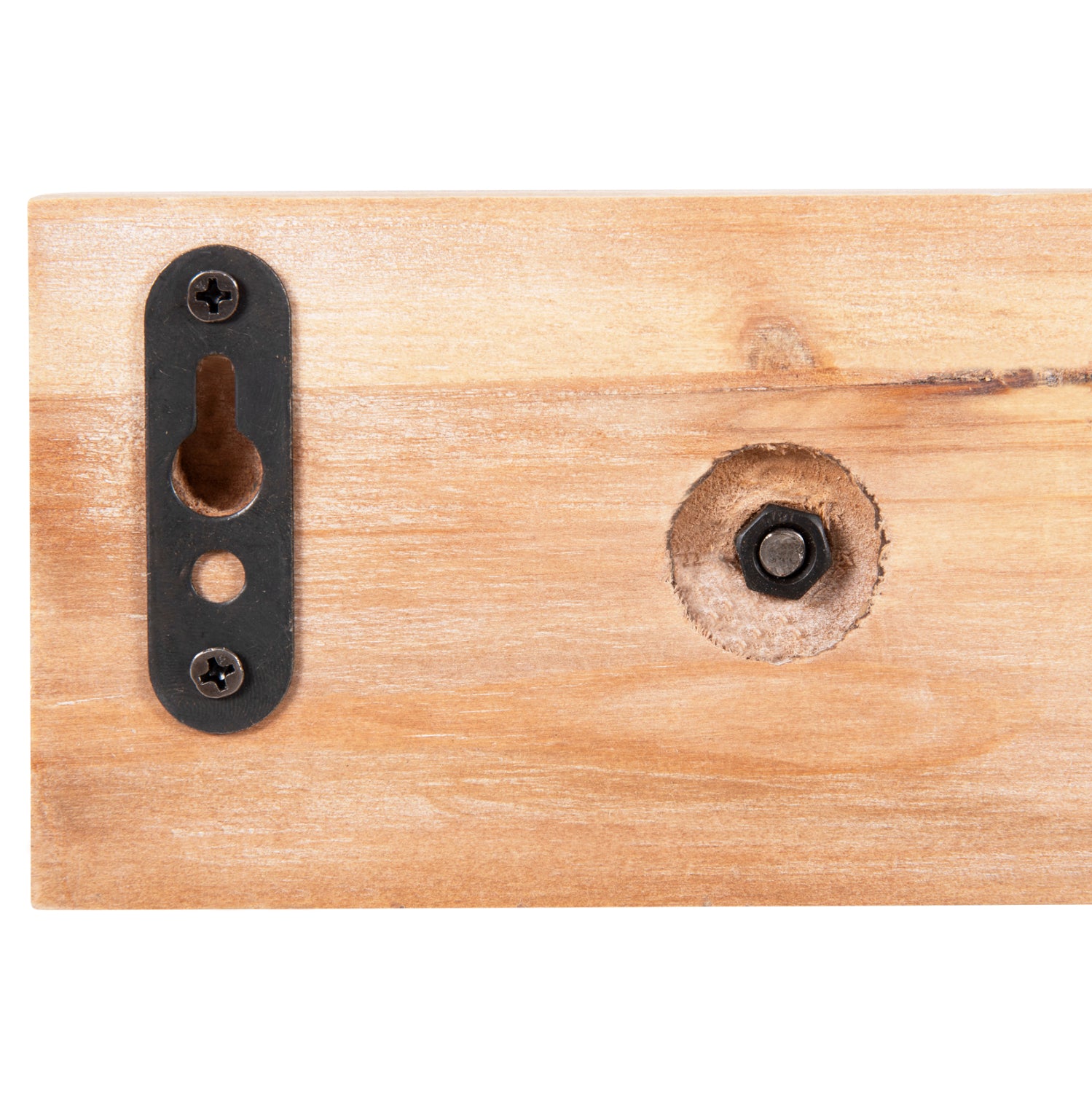 Огледало със закачалка SCUTTLE цвят натурал 80x6.5x30.5см.