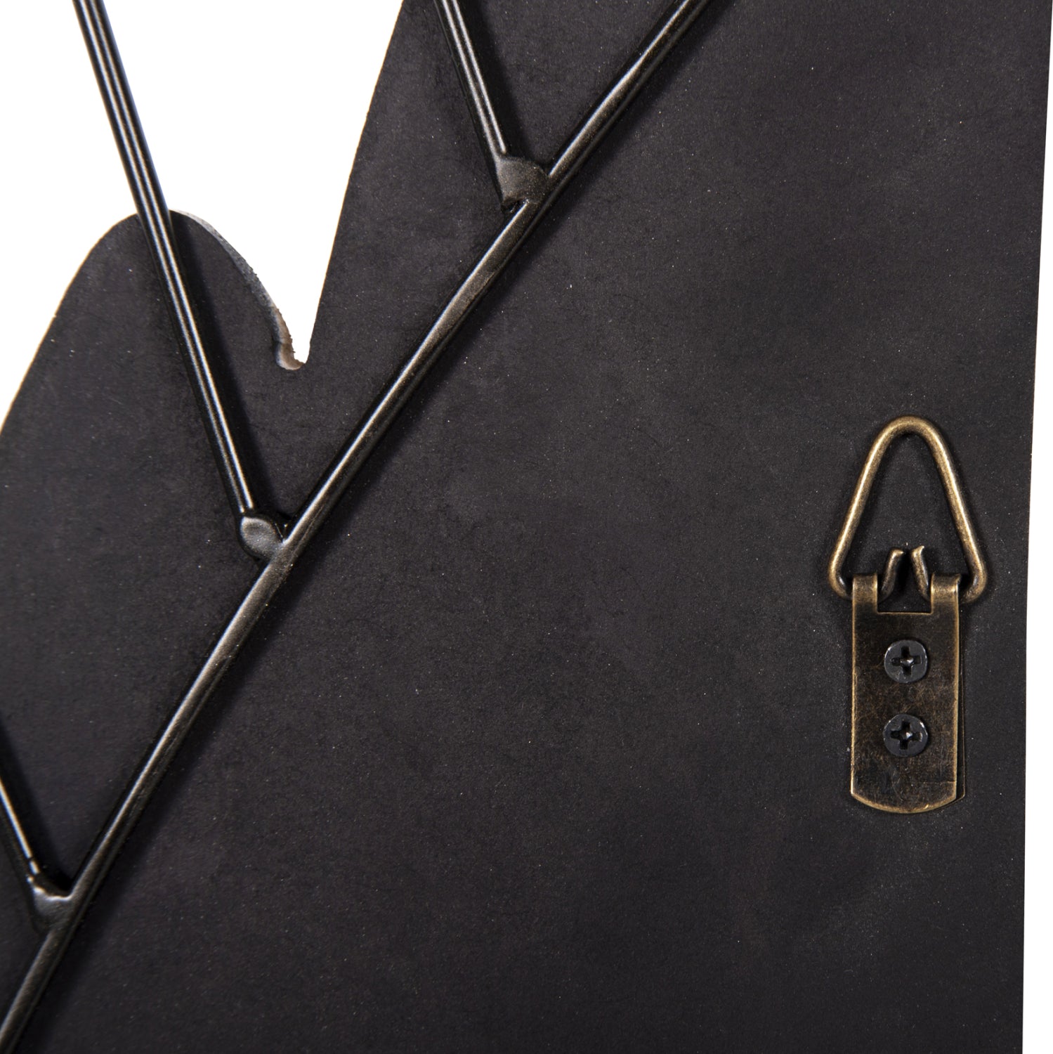 Декорация за стена Крила  2бр цвят бял-МДФ черен метал 39x1,5x92