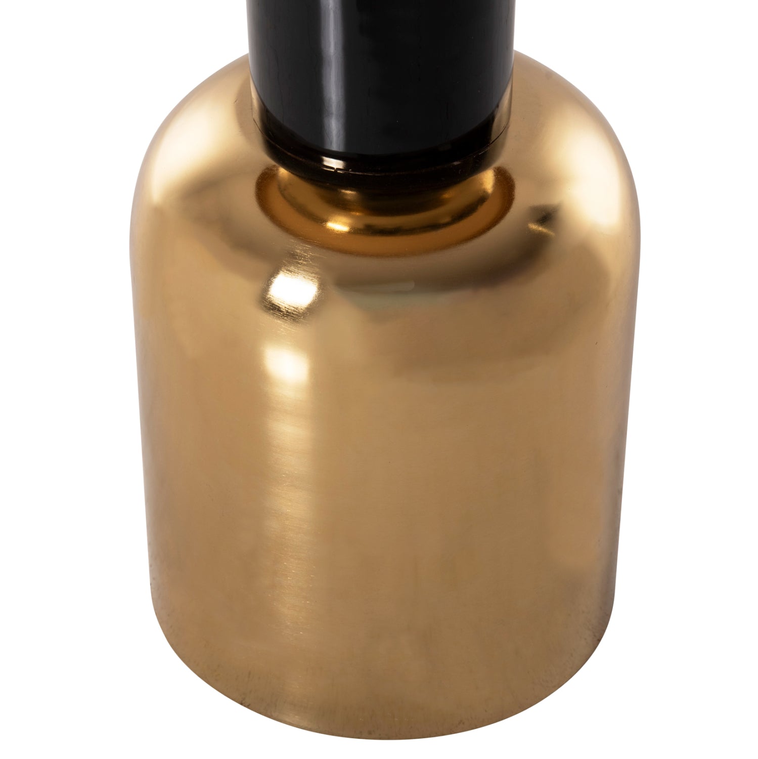 Странична маса  SURAT  цвят черен-златист Φ50.5x59.5см