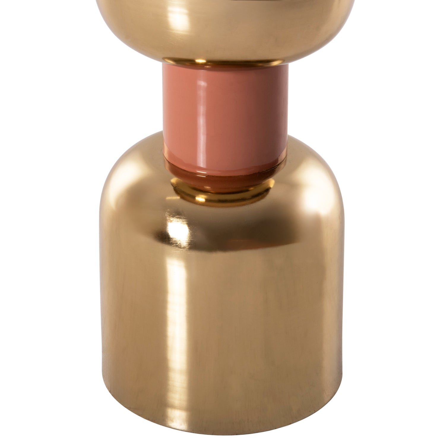 Странична маса  SURAT цвят  Сьомга-златист Φ40.5x60.5см