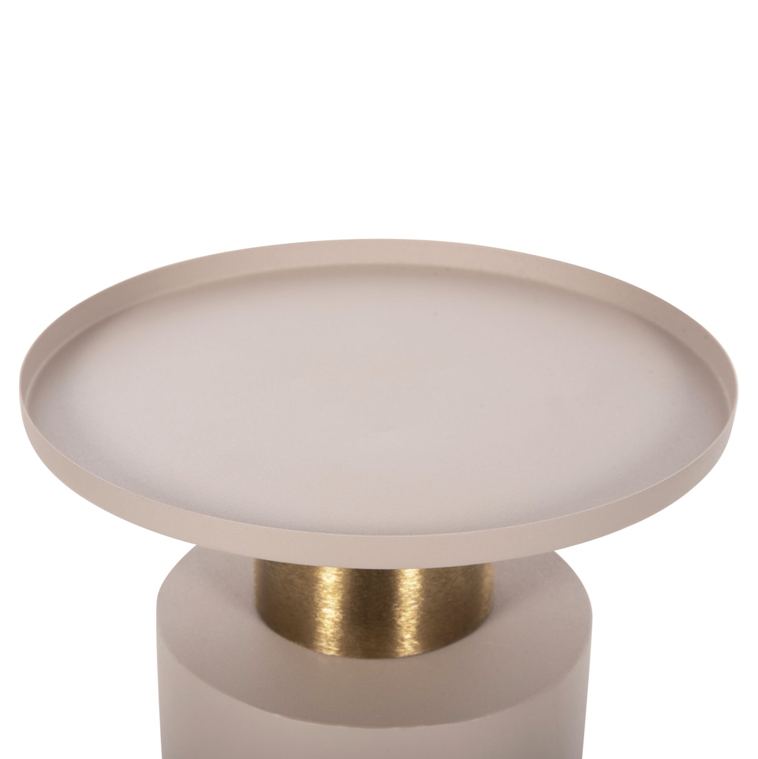 Странична маса  PUNJAB екрю-бронз цвят Ф30,5x42см