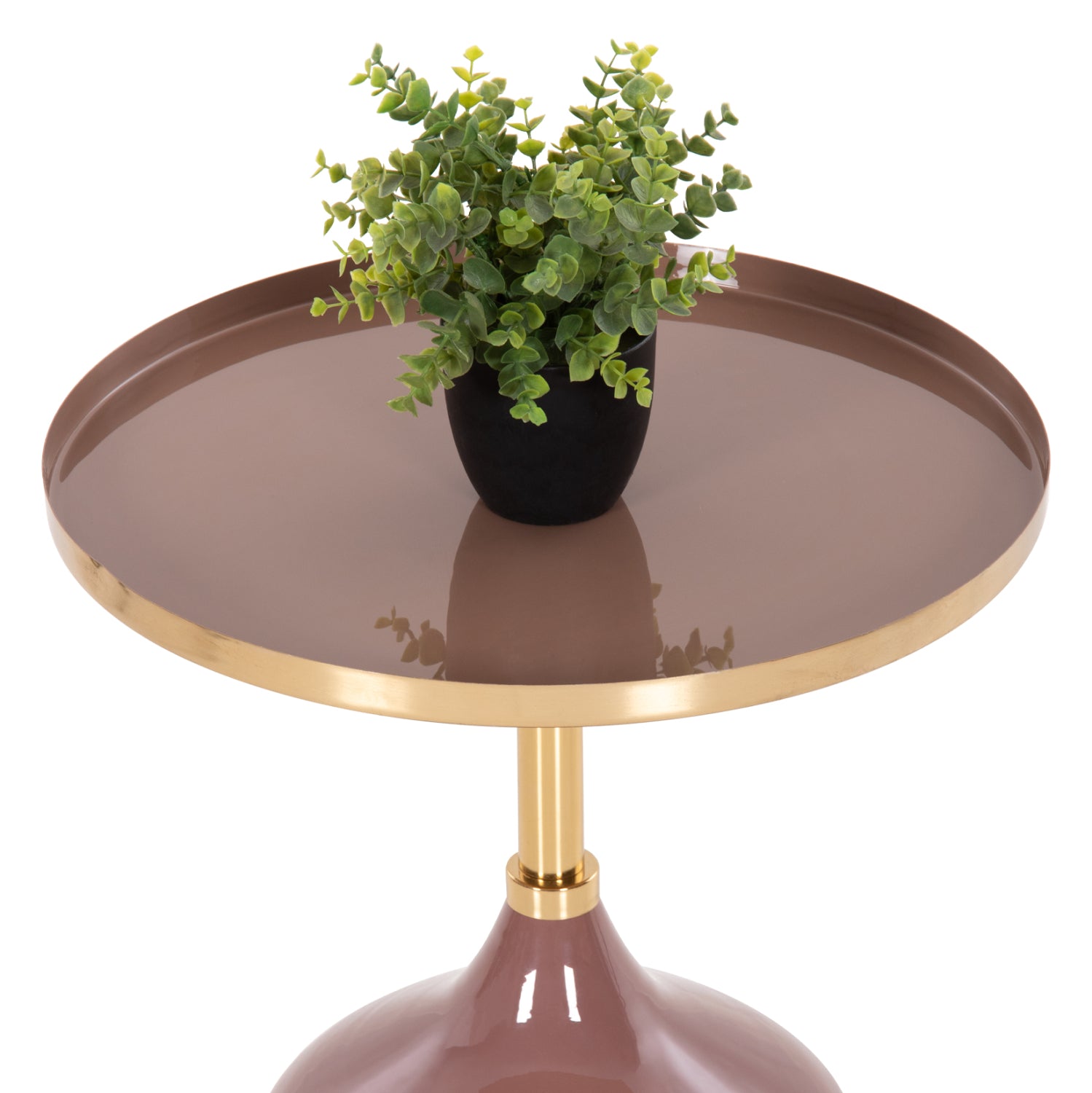 Странична маса  UTRI  бежов-сьомга цвят Φ46x46.5см