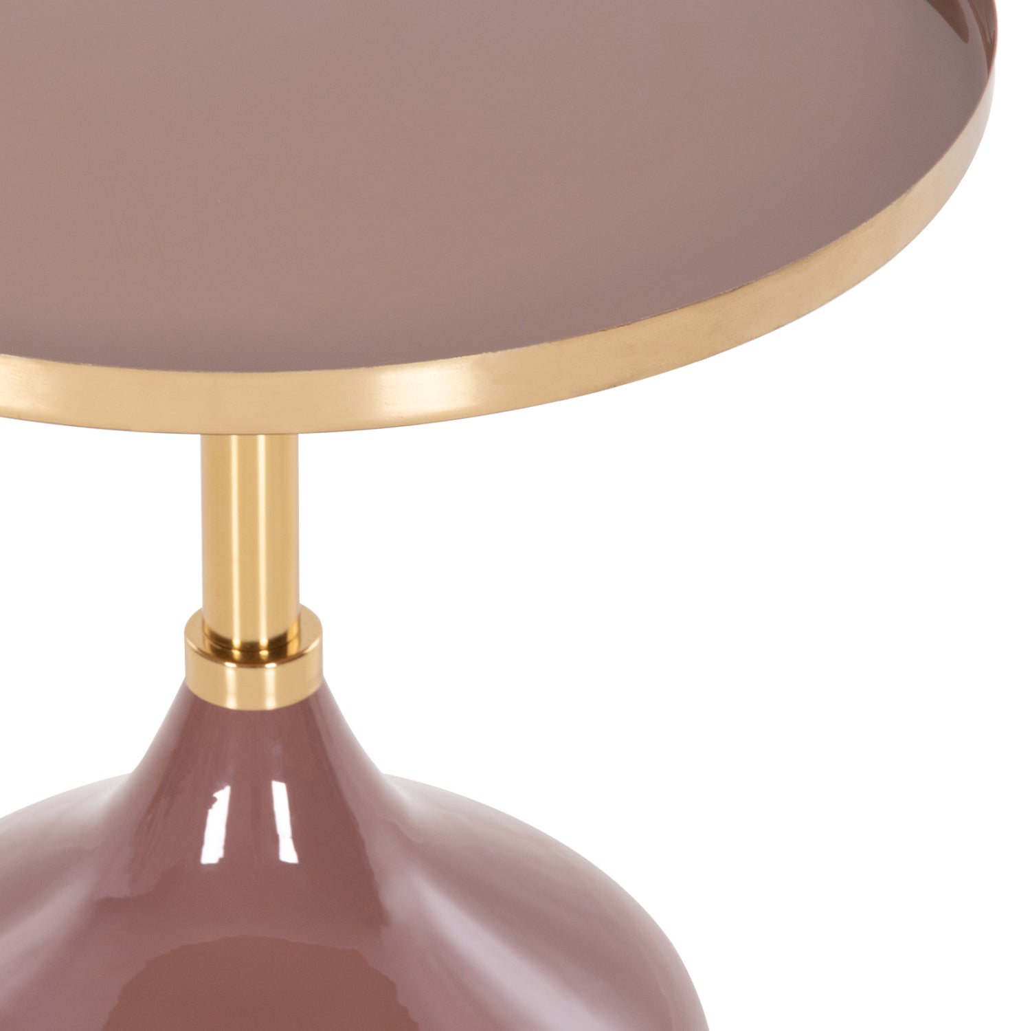 Странична маса  UTRI  бежов-сьомга цвят Φ46x46.5см