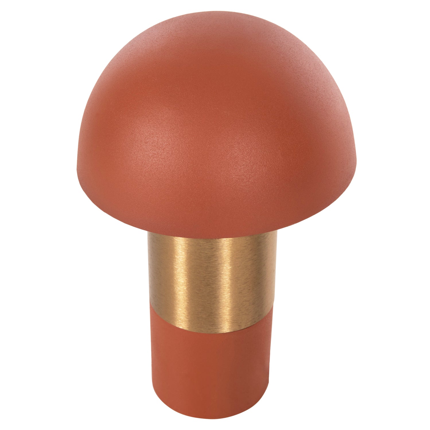 Настолна лампа  PUNE  цвят оранжев-златист Φ20.5x32.5см