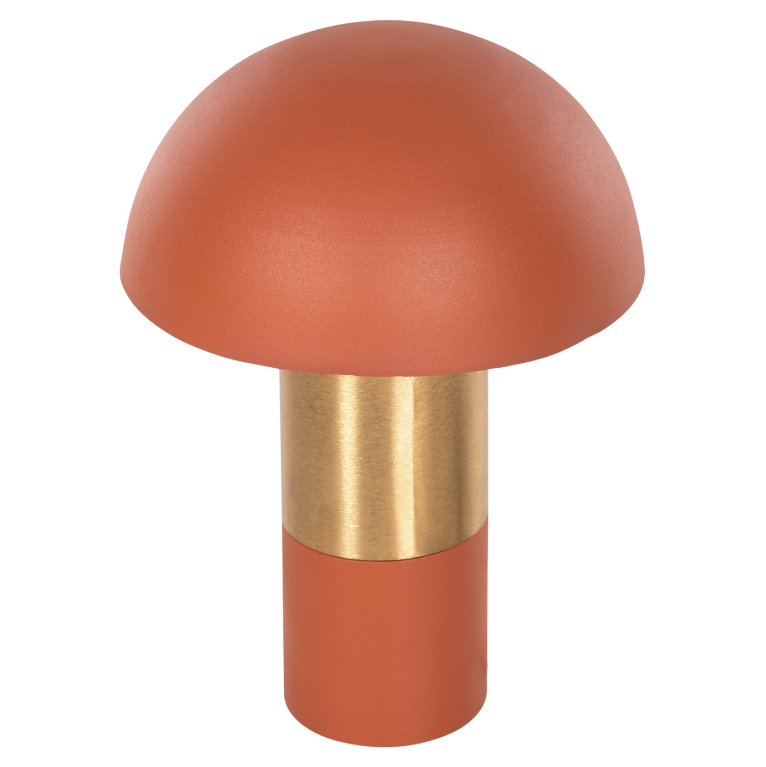 Настолна лампа PUNE оранжев-златист цвят Φ31x44H см