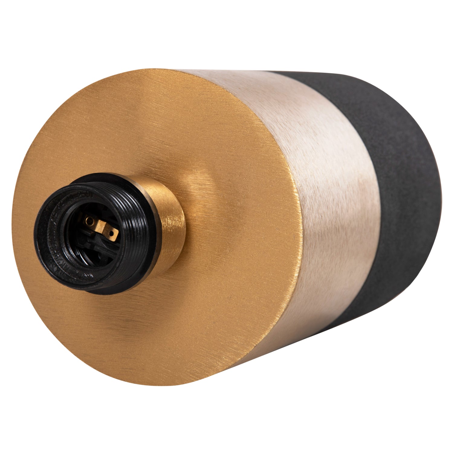 Настолна лампа  PUNE метал в черно злато φ31x41.5h см.