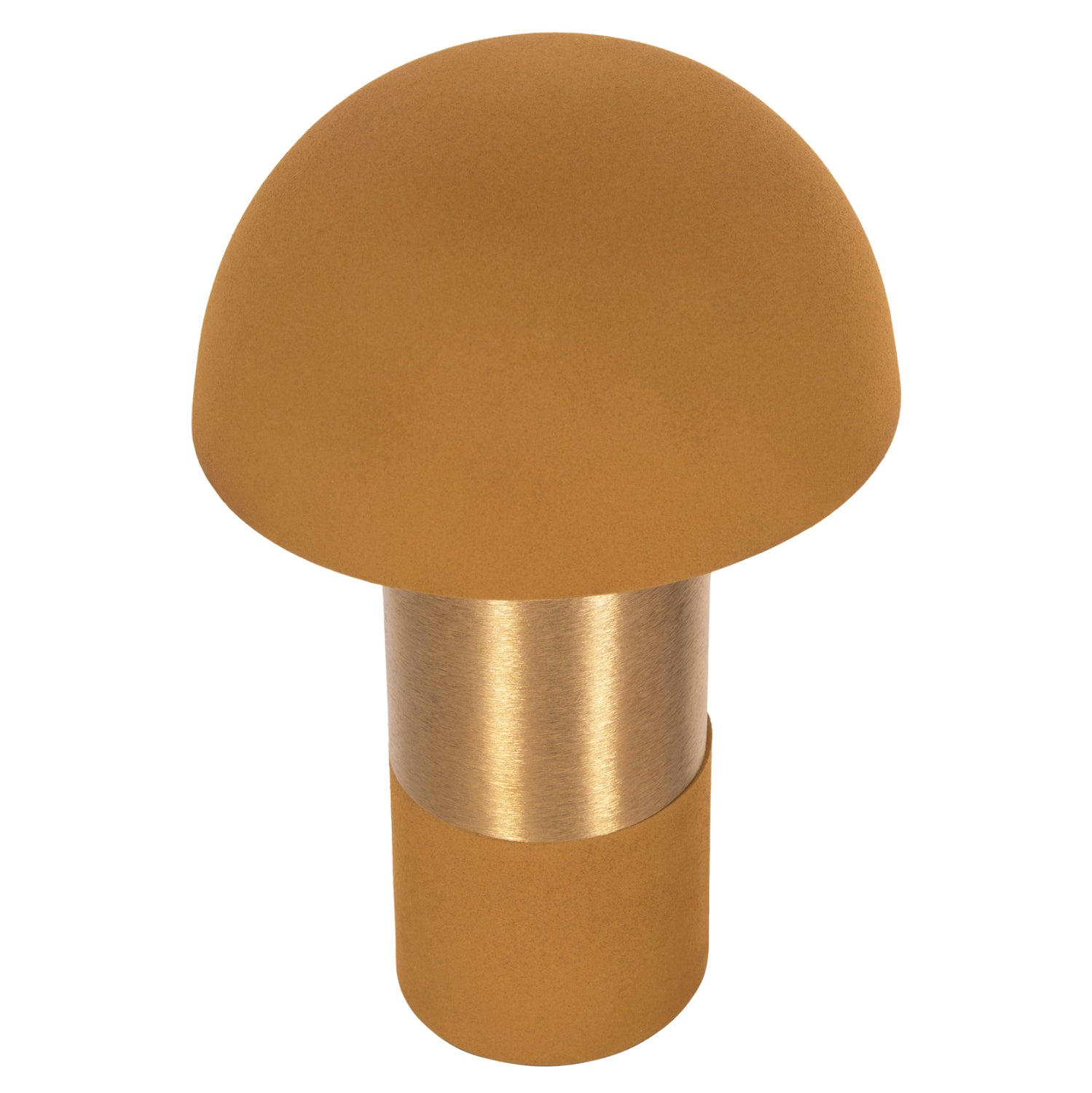 Настолна лампа  PUNE горчица-златист цвят  φ20.5x32.5см