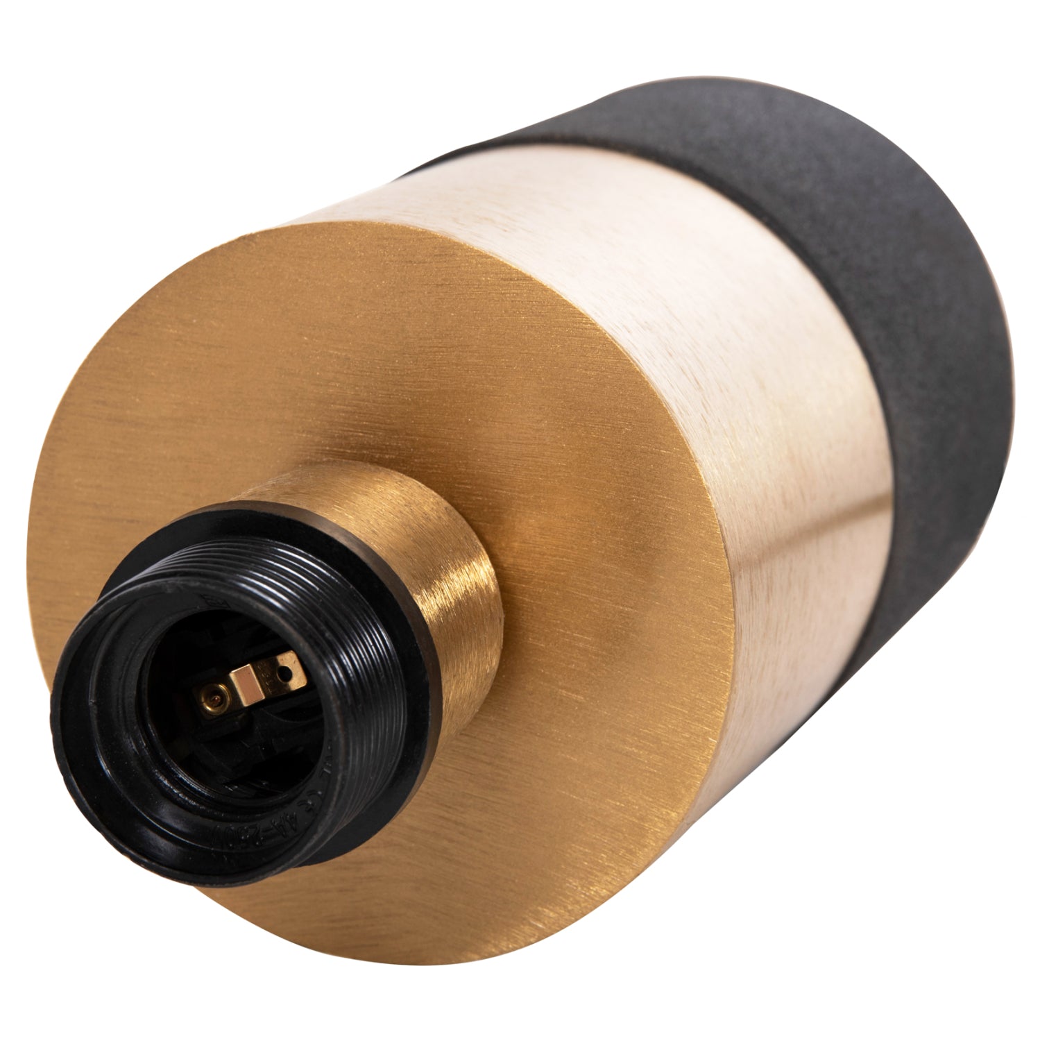 Настолна лампа Pune черен-златист цвят ф18x28h см