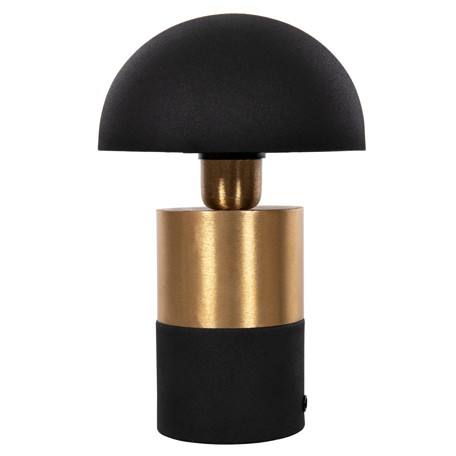 Настолна лампа Pune черен-златист цвят ф18x28h см