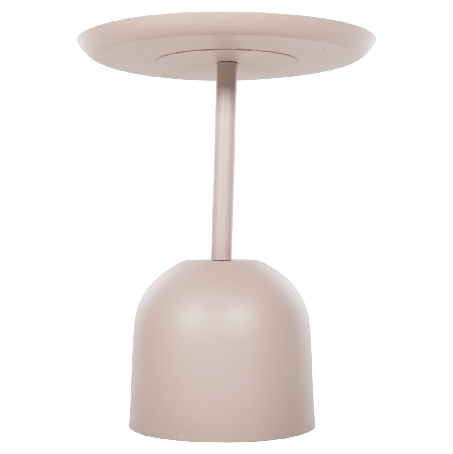 Кръгла помощна маса DELBEL  цвят екрю Ф45.5x58.5см