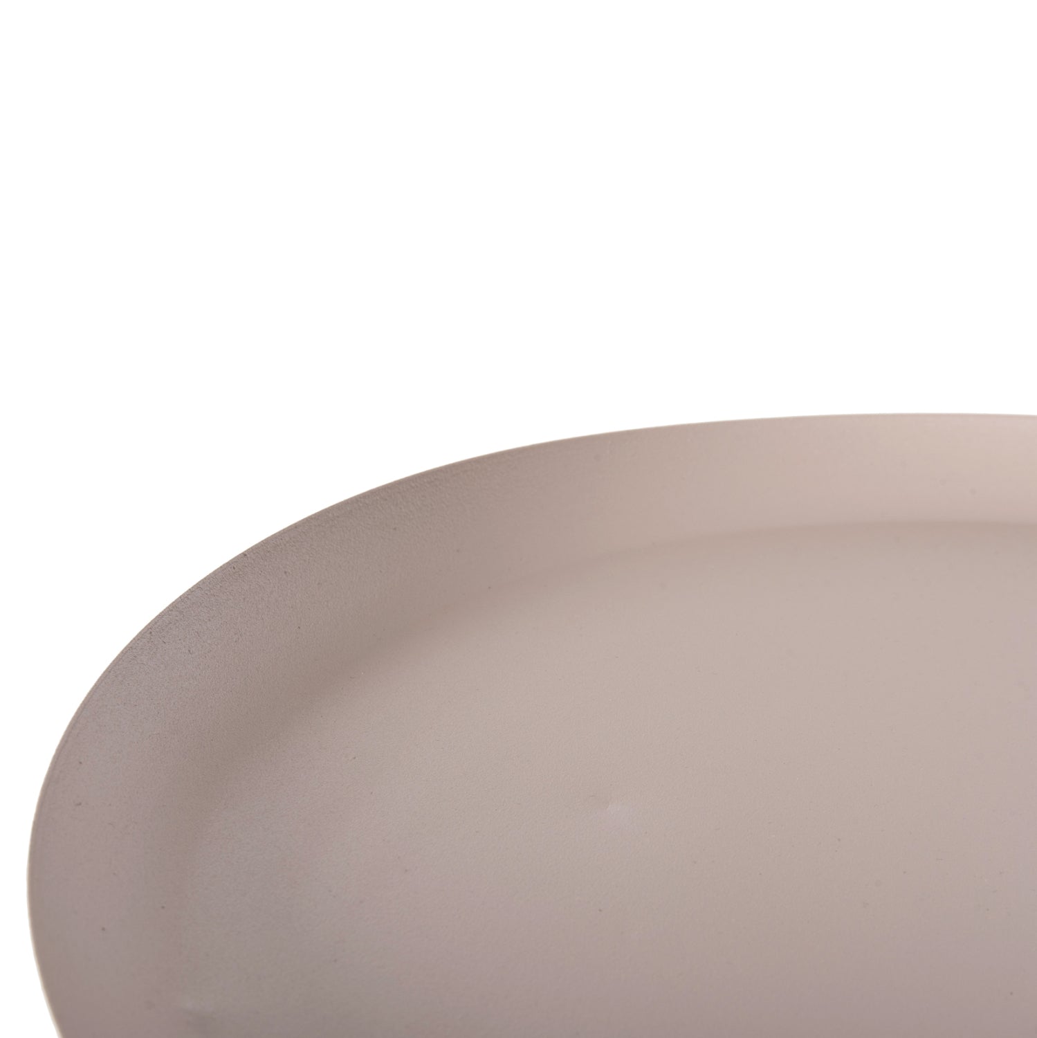 Кръгла помощна маса DELBEL  цвят екрю Ф45.5x58.5см