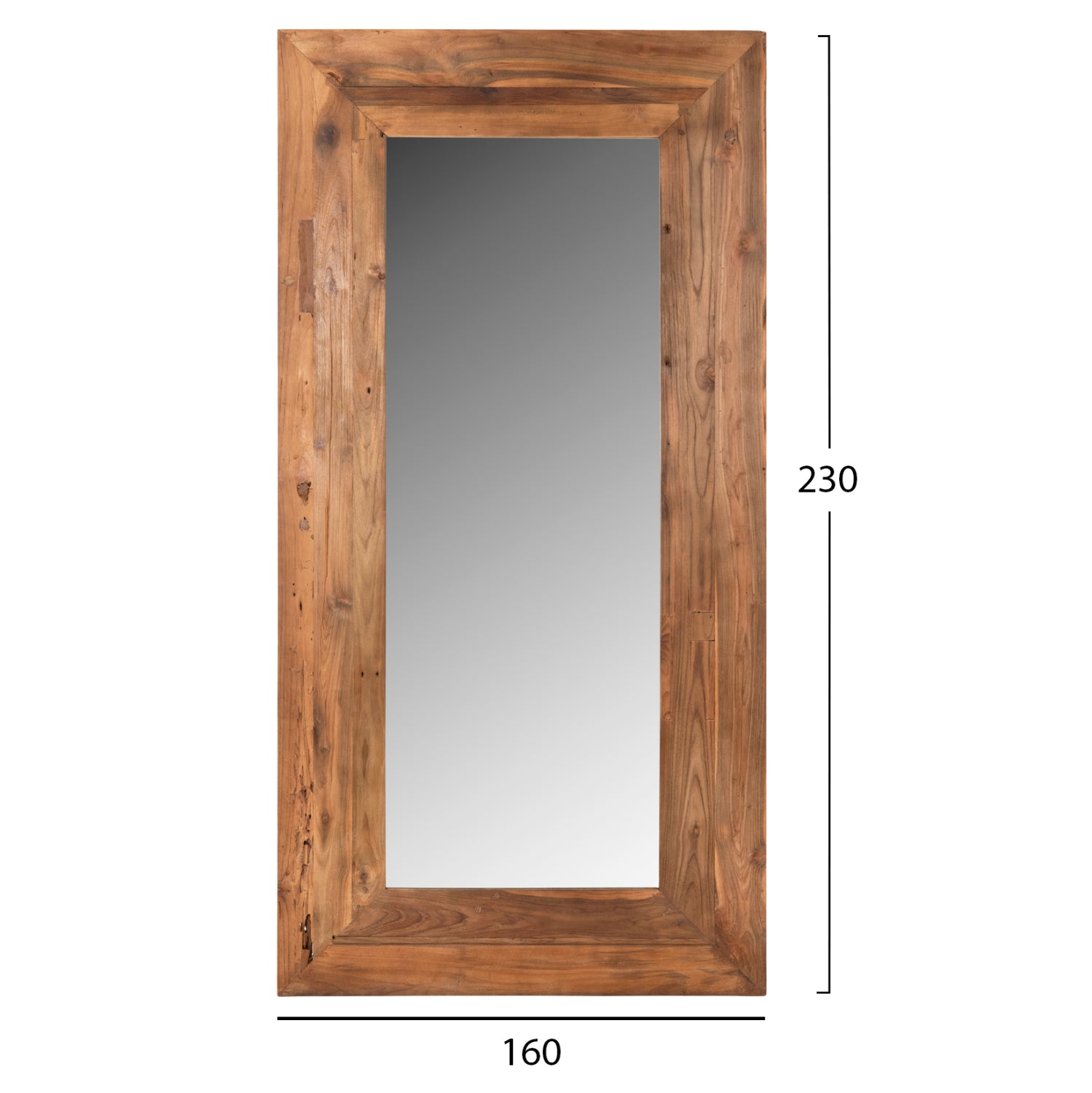 Огледало  YORKSHIRE 160x230см. -натурал тиково дърво