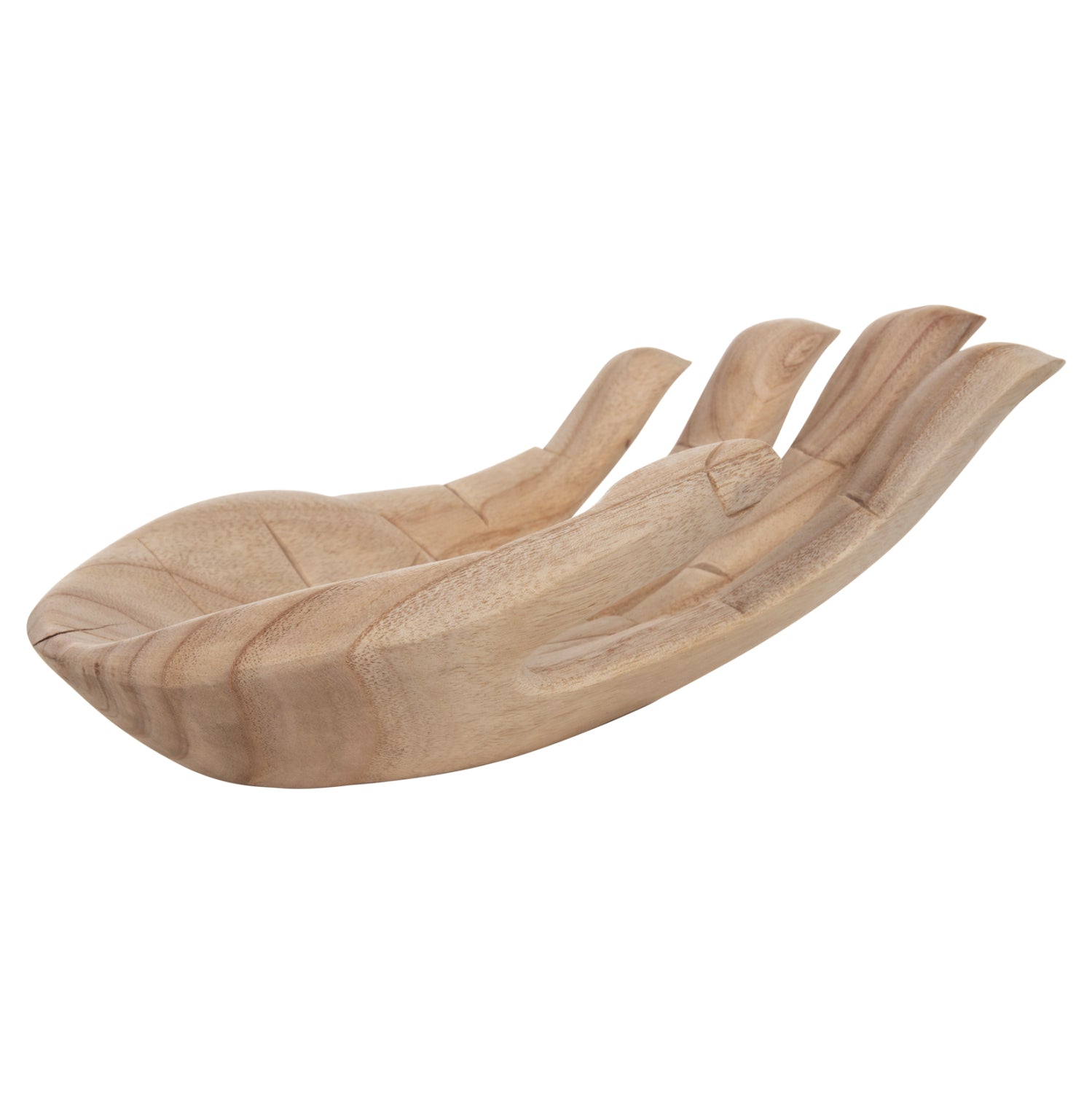 Декоративна дръжка за настол КГ4278r масивна дървесина албасия в натурален цвят 30x20x10см