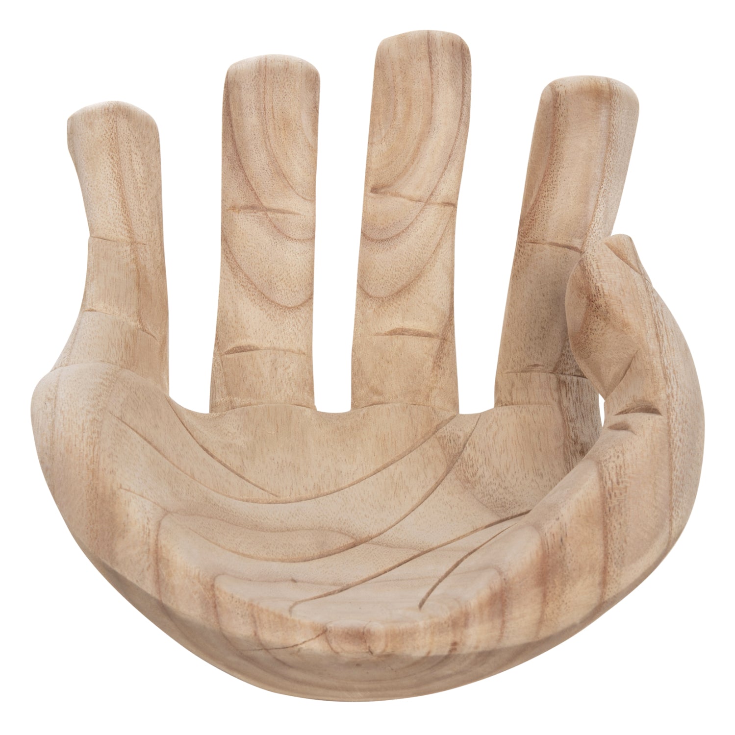 Декоративна дръжка за настол КГ4278r масивна дървесина албасия в натурален цвят 30x20x10см