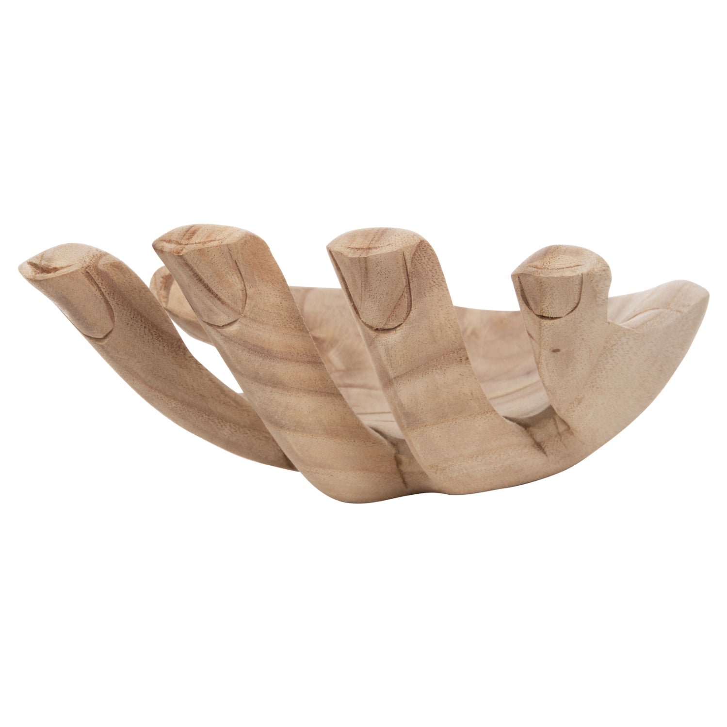 Декоративна дръжка за настол КГ4278r масивна дървесина албасия в натурален цвят 30x20x10см