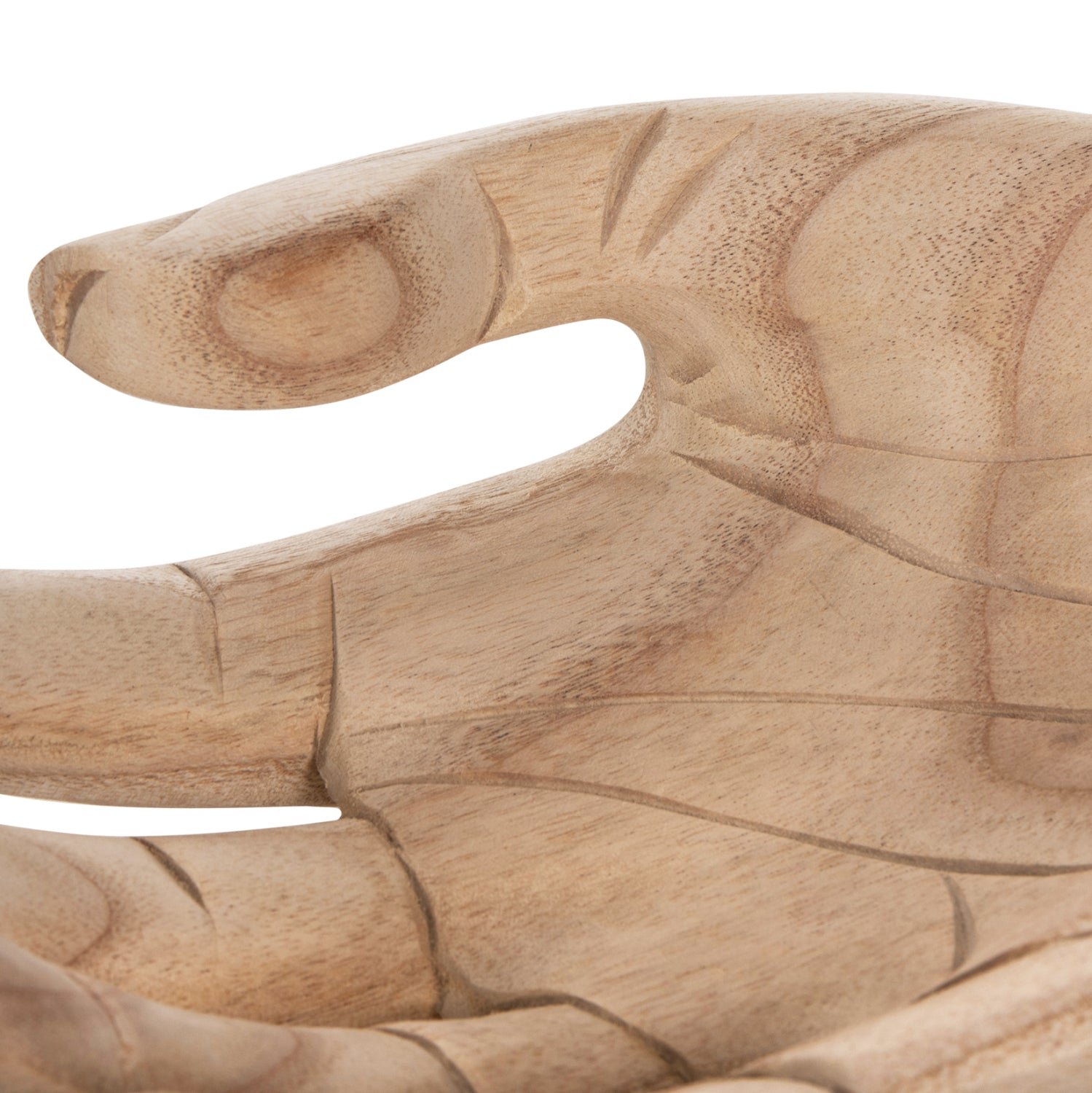 Декоративна дръжка за настол КГ4278r масивна дървесина албасия в натурален цвят 30x20x10см