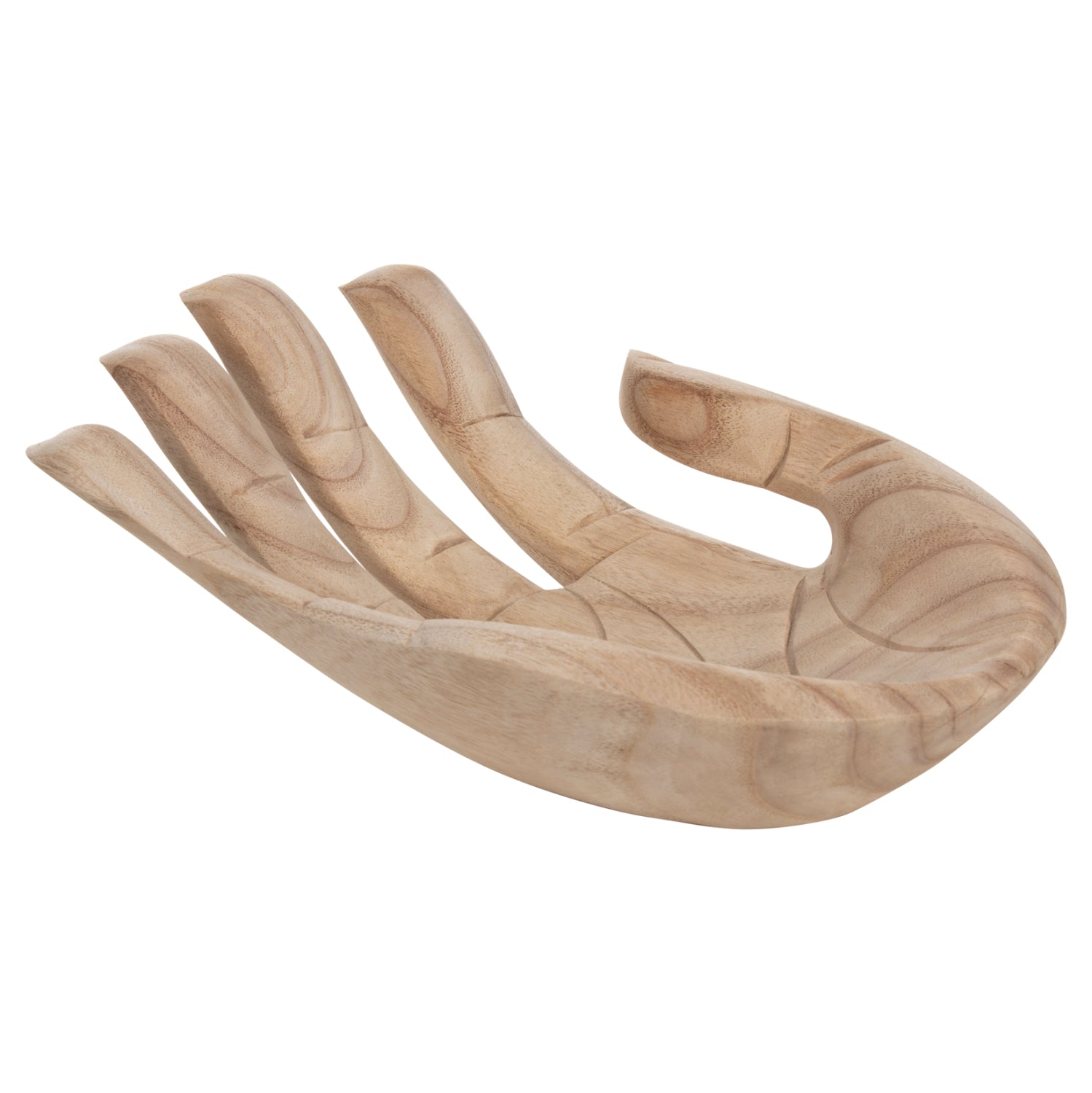 Декоративна дръжка за настол КГ4278r масивна дървесина албасия в натурален цвят 30x20x10см