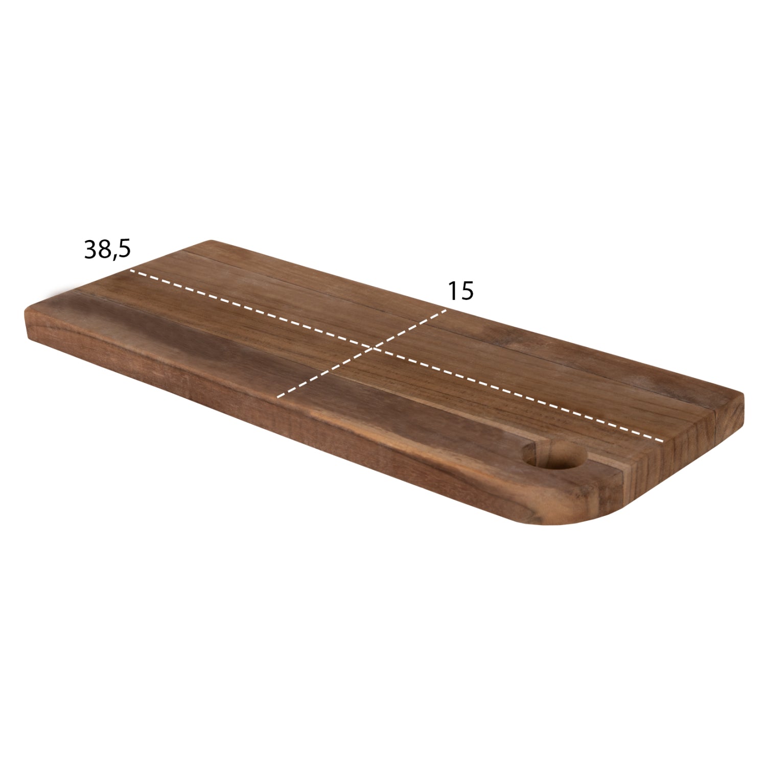 Дъска тиково дърво натурал 15x38,5x2