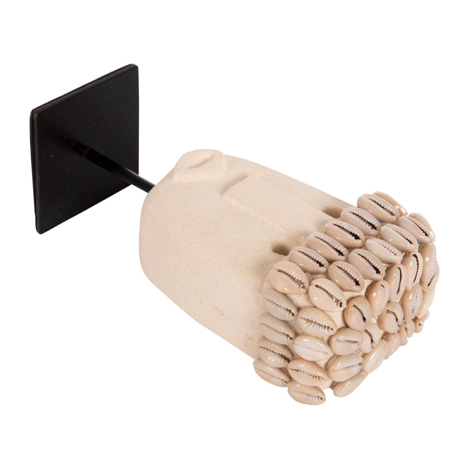 Декоративен настолен камък paras на черна метална стойка 9x6x19см