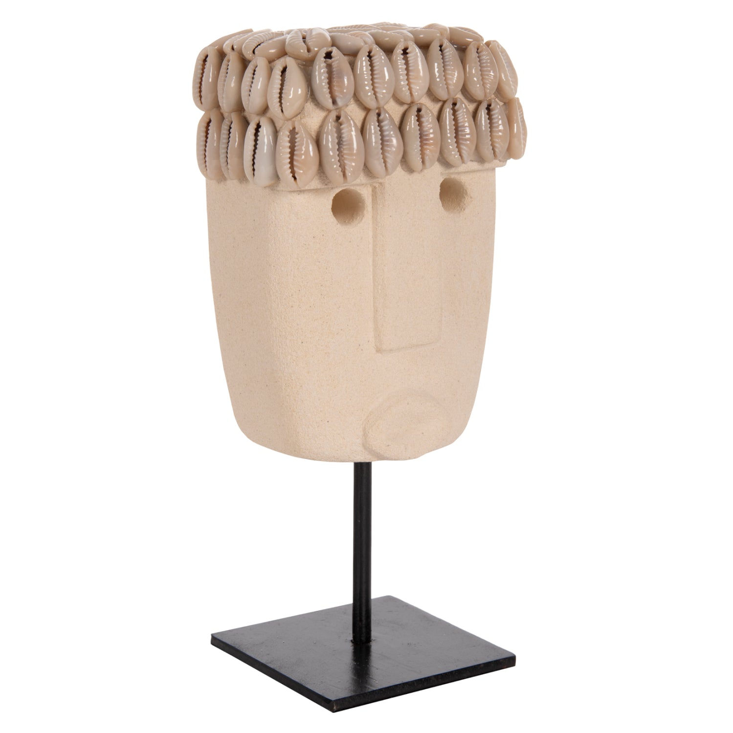 Декоративен настолен камък paras на черна метална стойка 9x6x19см