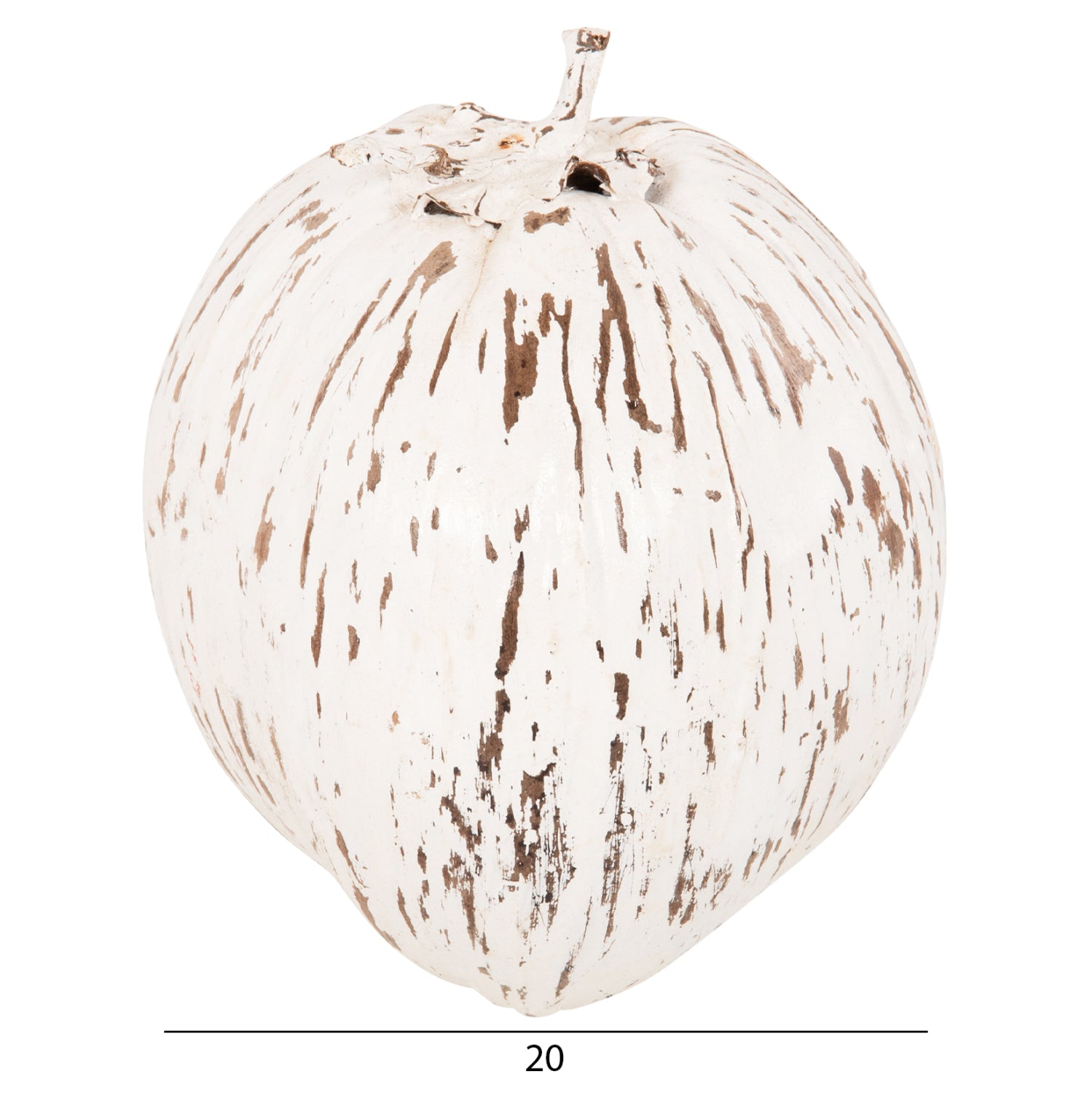 Декорация  за  маса в орех и бял цвят 20x20x20см