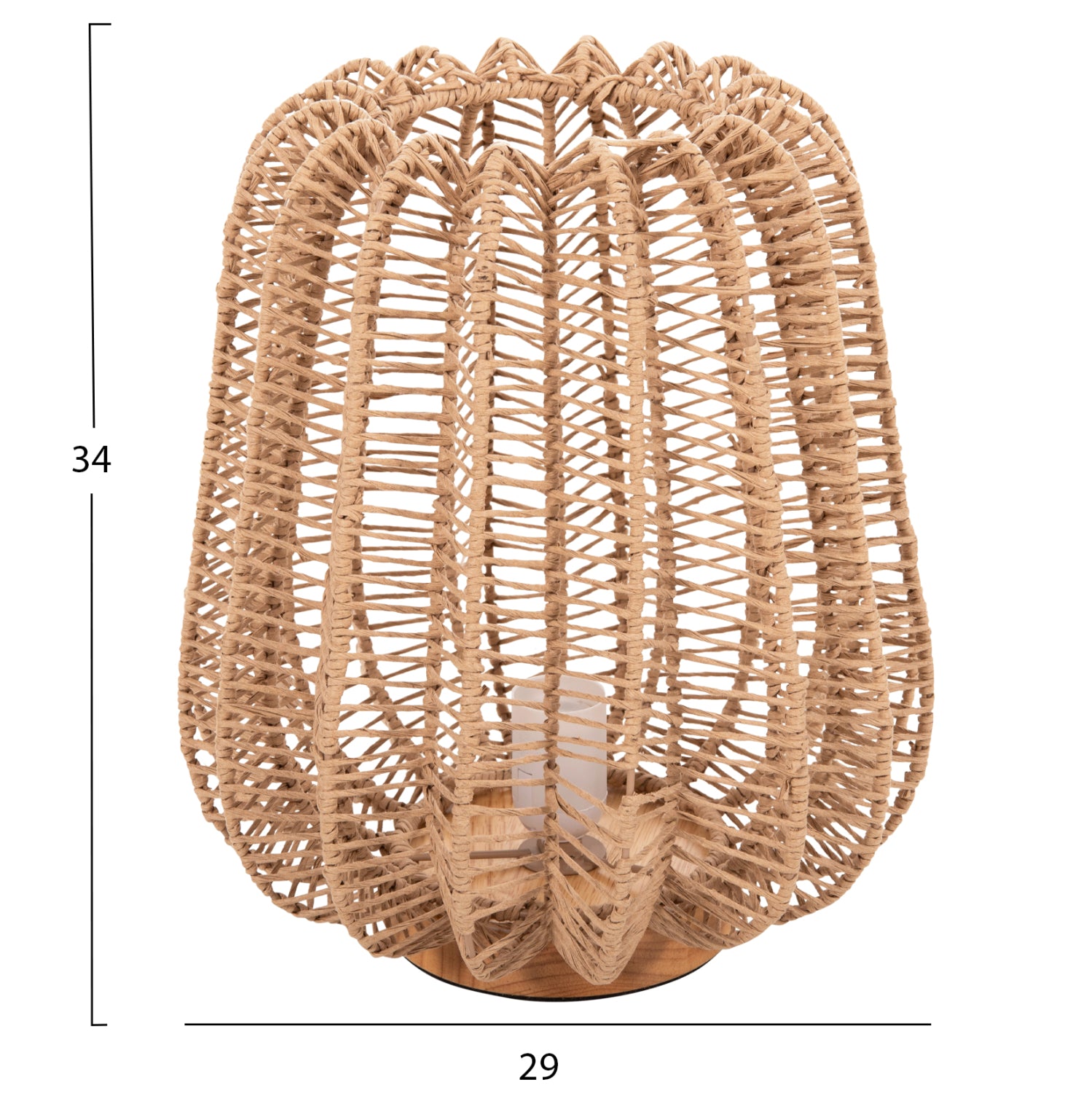 Настолна лампа 4350 естествен цвят Φ29Χ34см