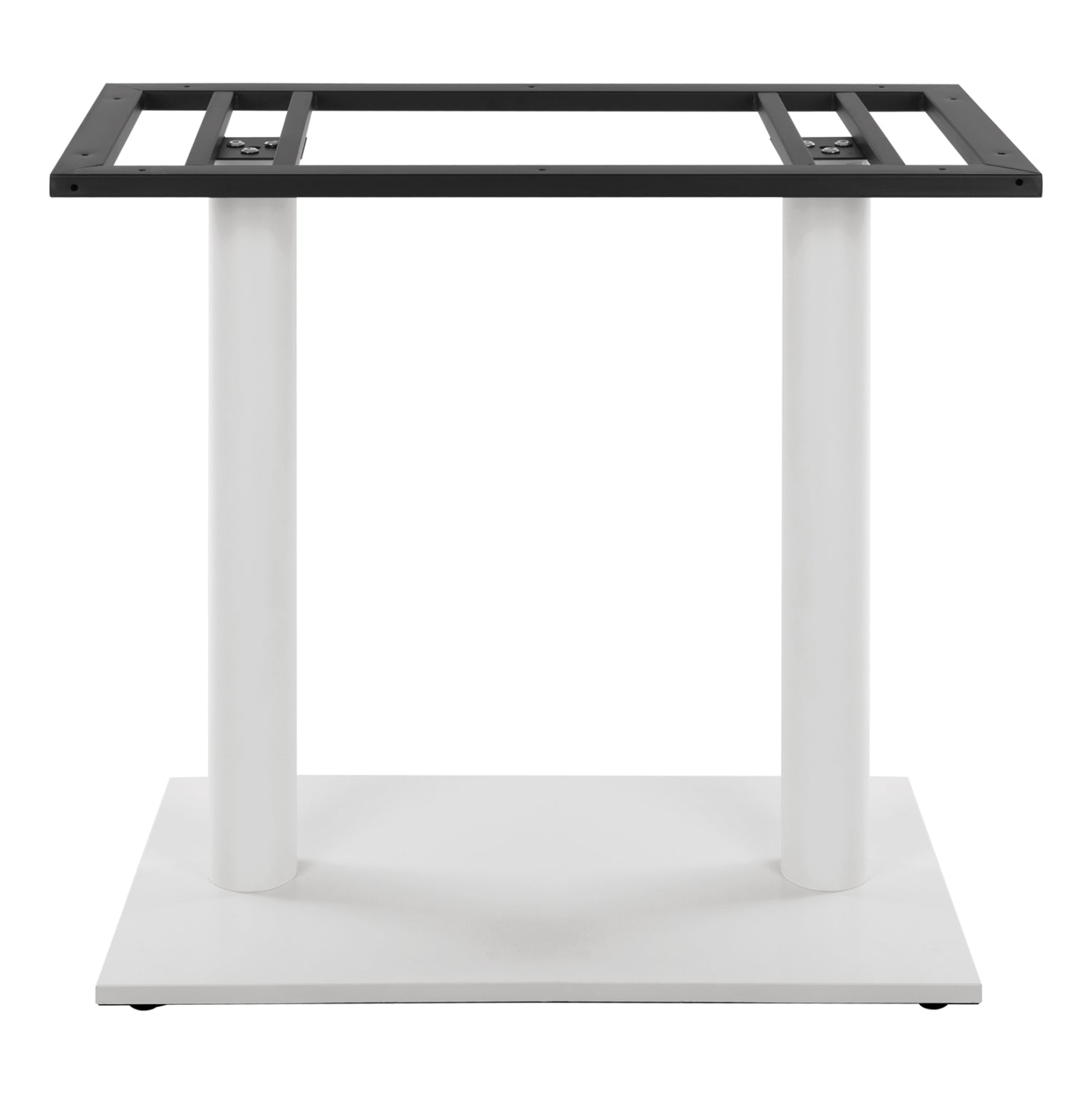 Основа за маса двойна 80Χ40Χ72 метална с регулатори 435 бял цвят