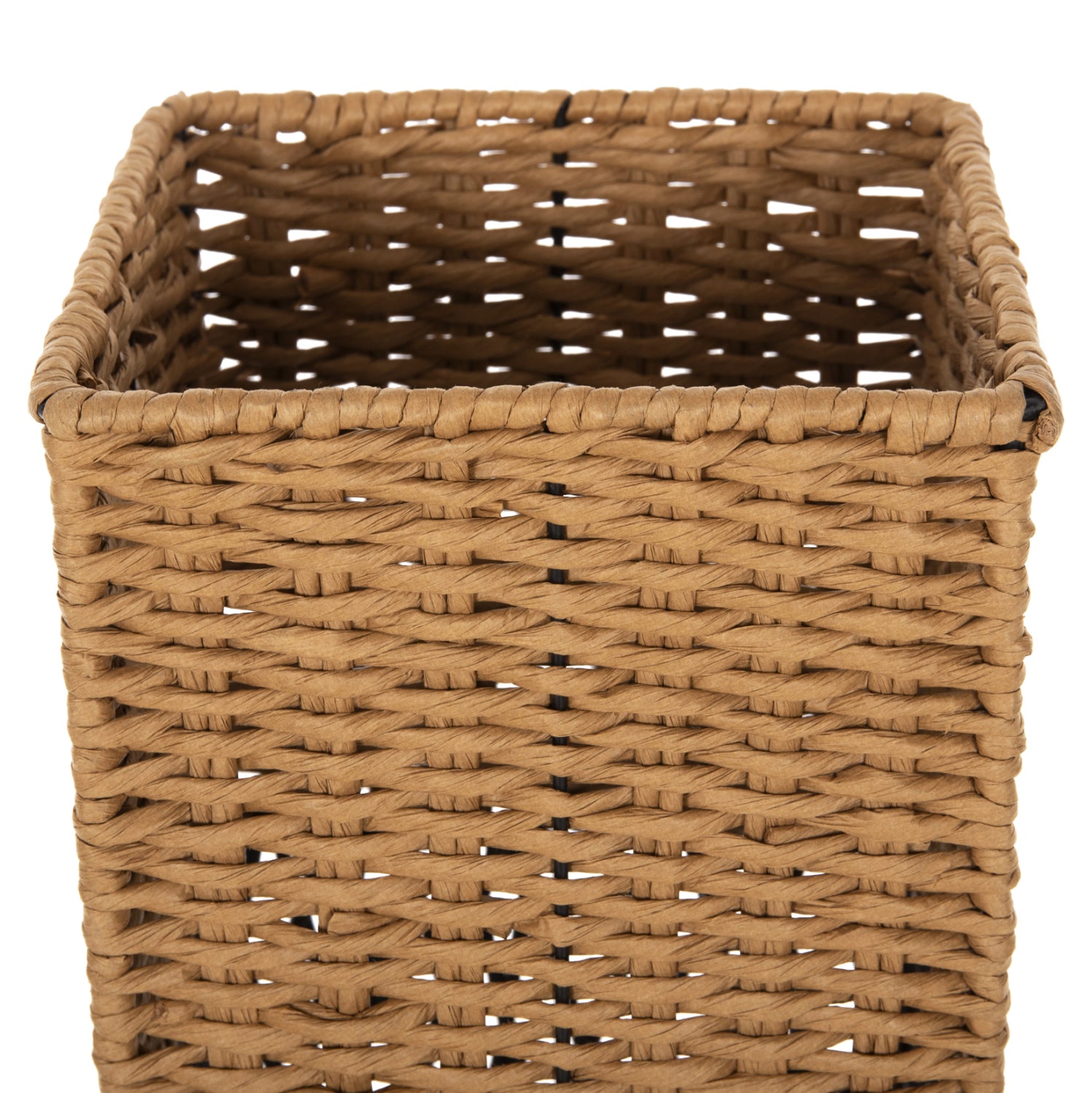 Подова лампа цвят натурал-черен