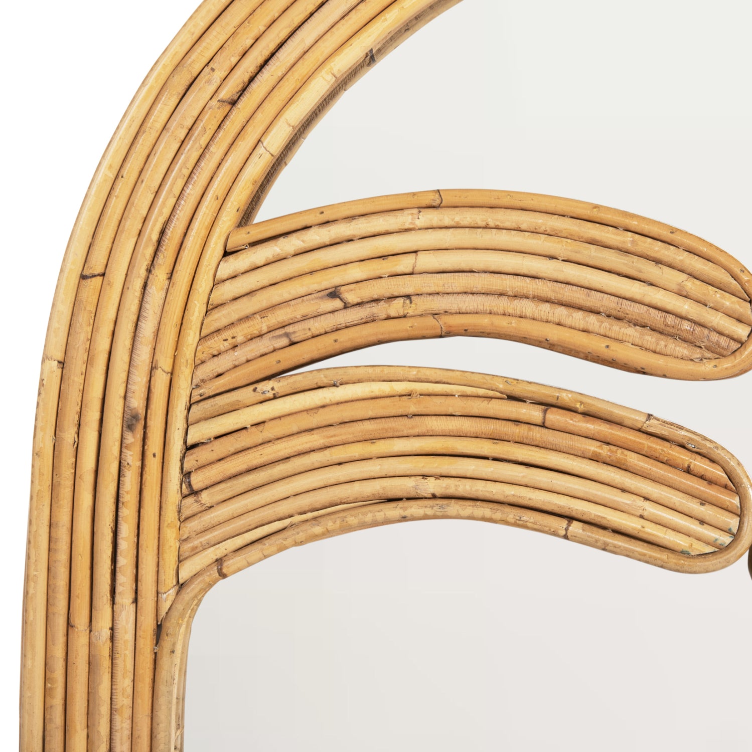 Огледало за стена reflect, натурален ратан, 61x5x80 см