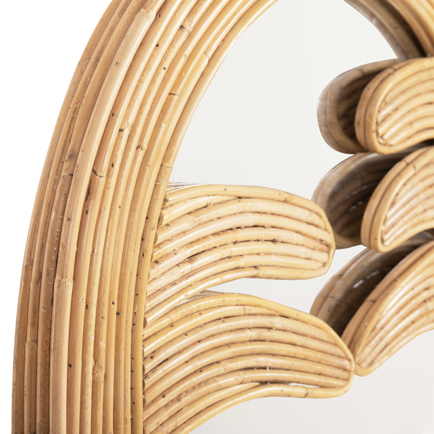 Стенно огледало REFLECT естествен ратан 60х4.5х100см