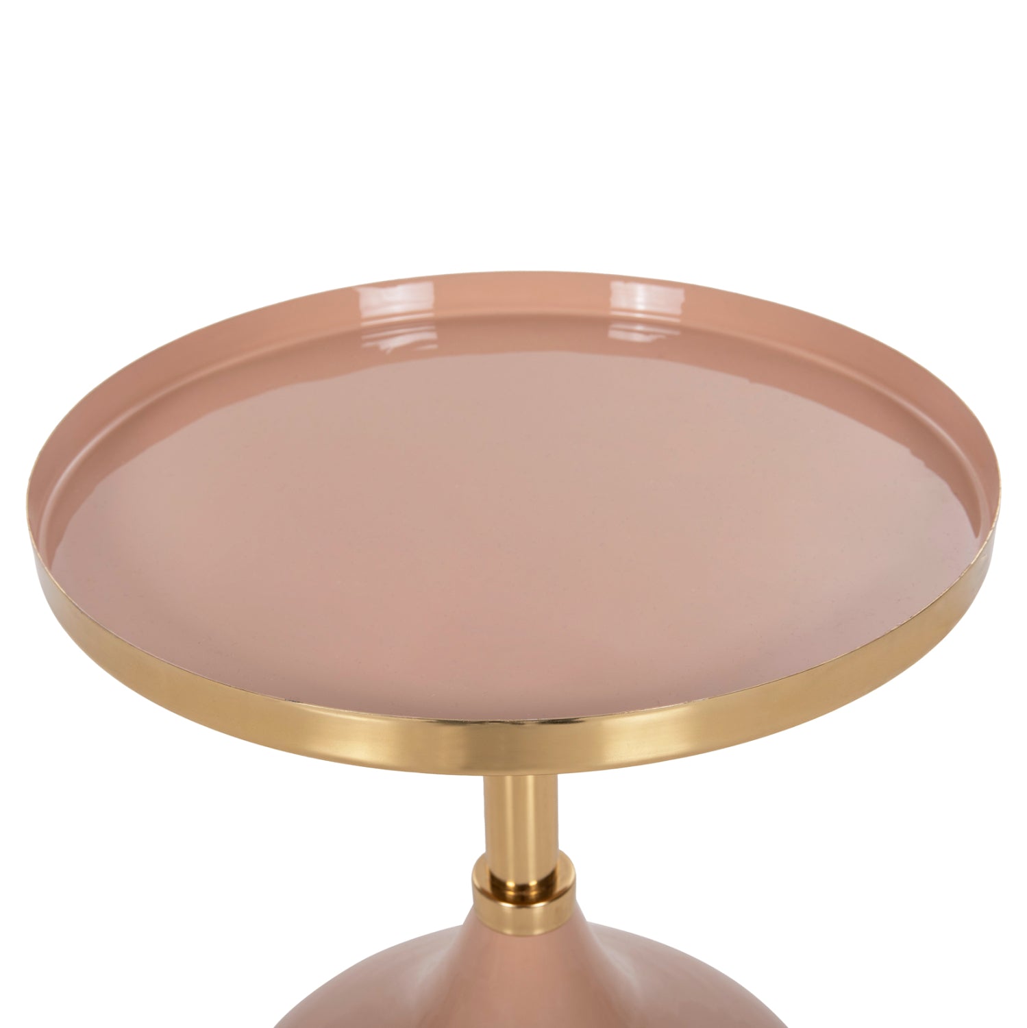 Странична маса UTRI бежов-сьомга цвят Φ35.5x44.5см