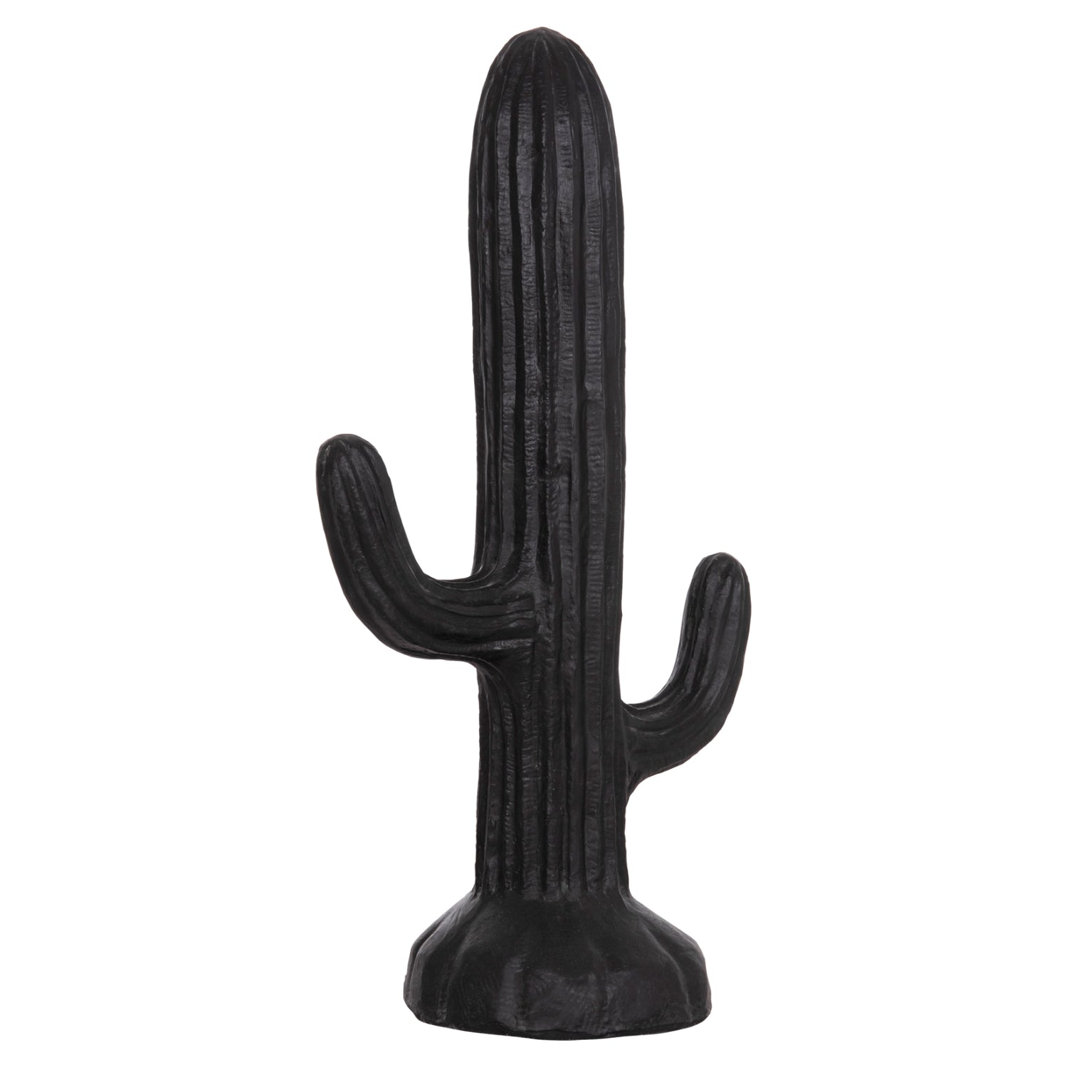 Декоративен подов кактус гипс в черно 54x34x103см