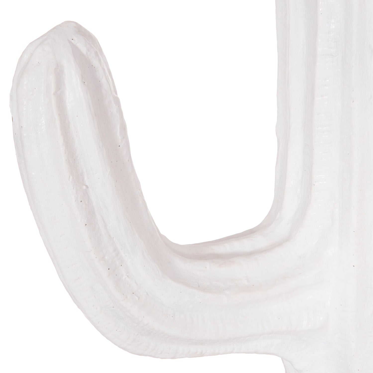 Декоративен подов кактус гипс в бяло 63x37x150см