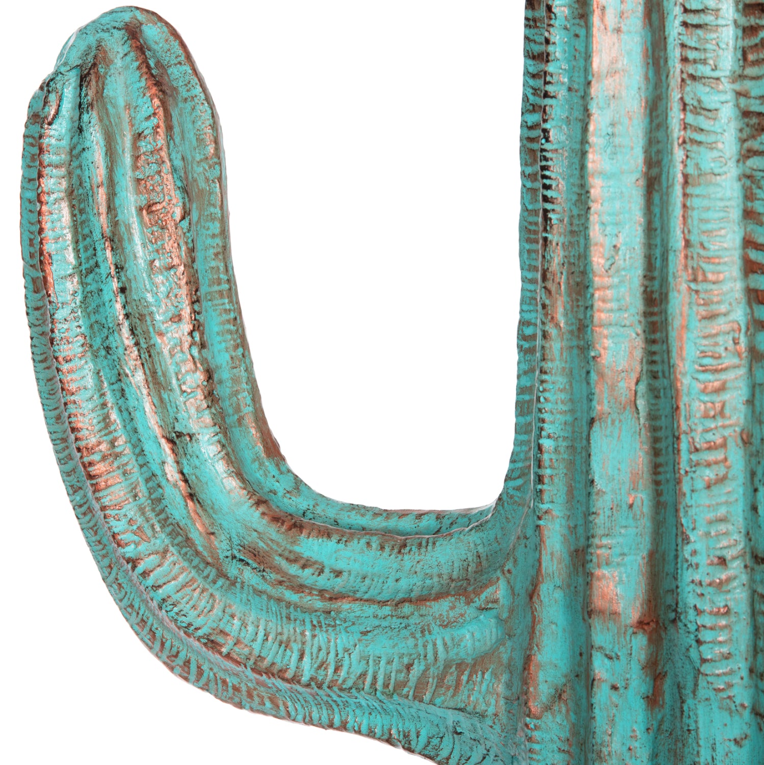 Декоративен подов кактусов гипс в тюркоазен цвят 63x37x150см