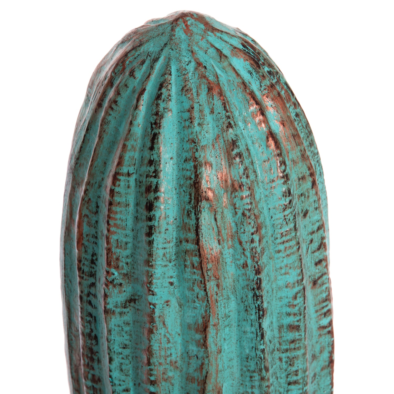 Декоративен подов кактусов гипс в тюркоазен цвят 54x34x103см