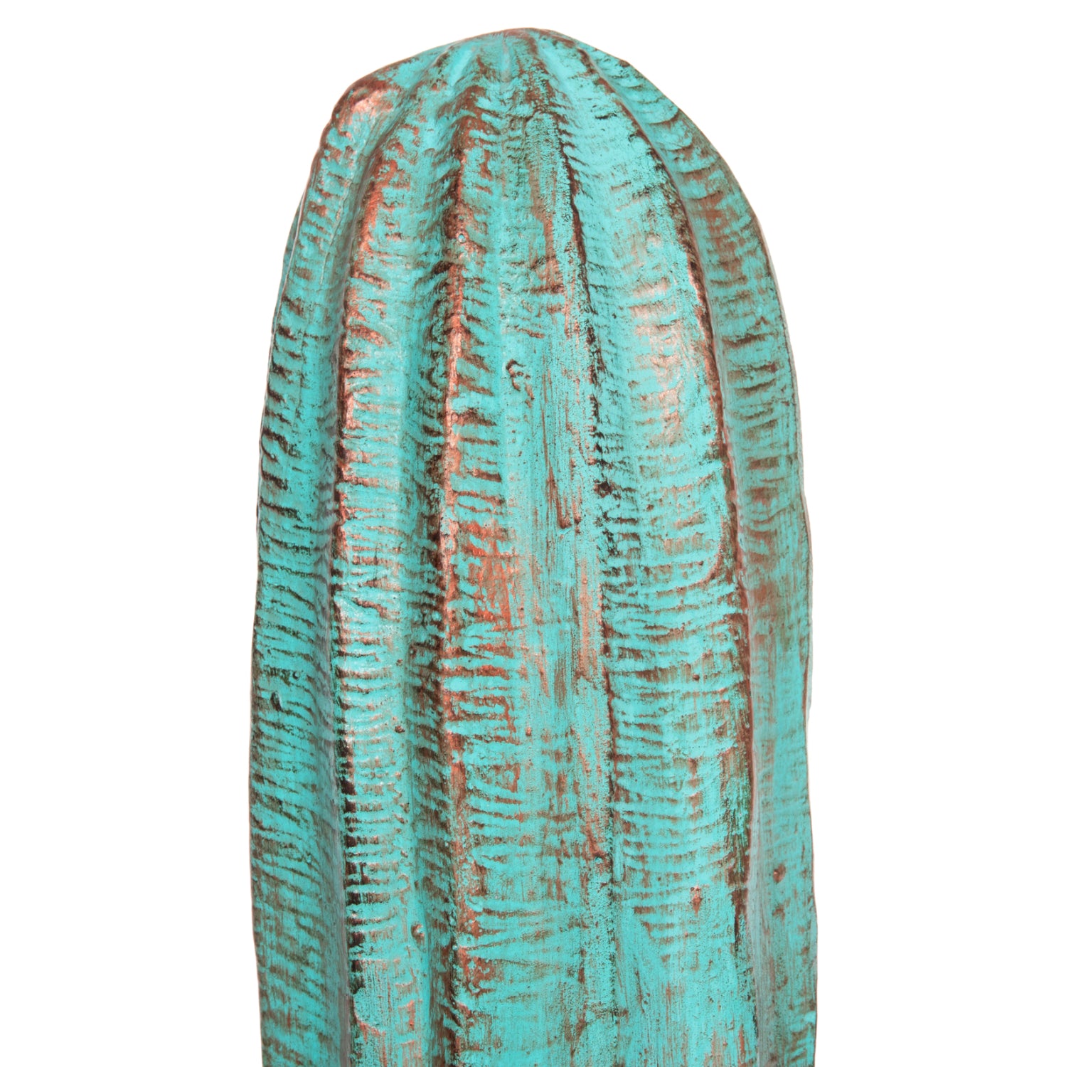 Декоративен подов кактусов гипс в тюркоазен цвят 42x30x74см