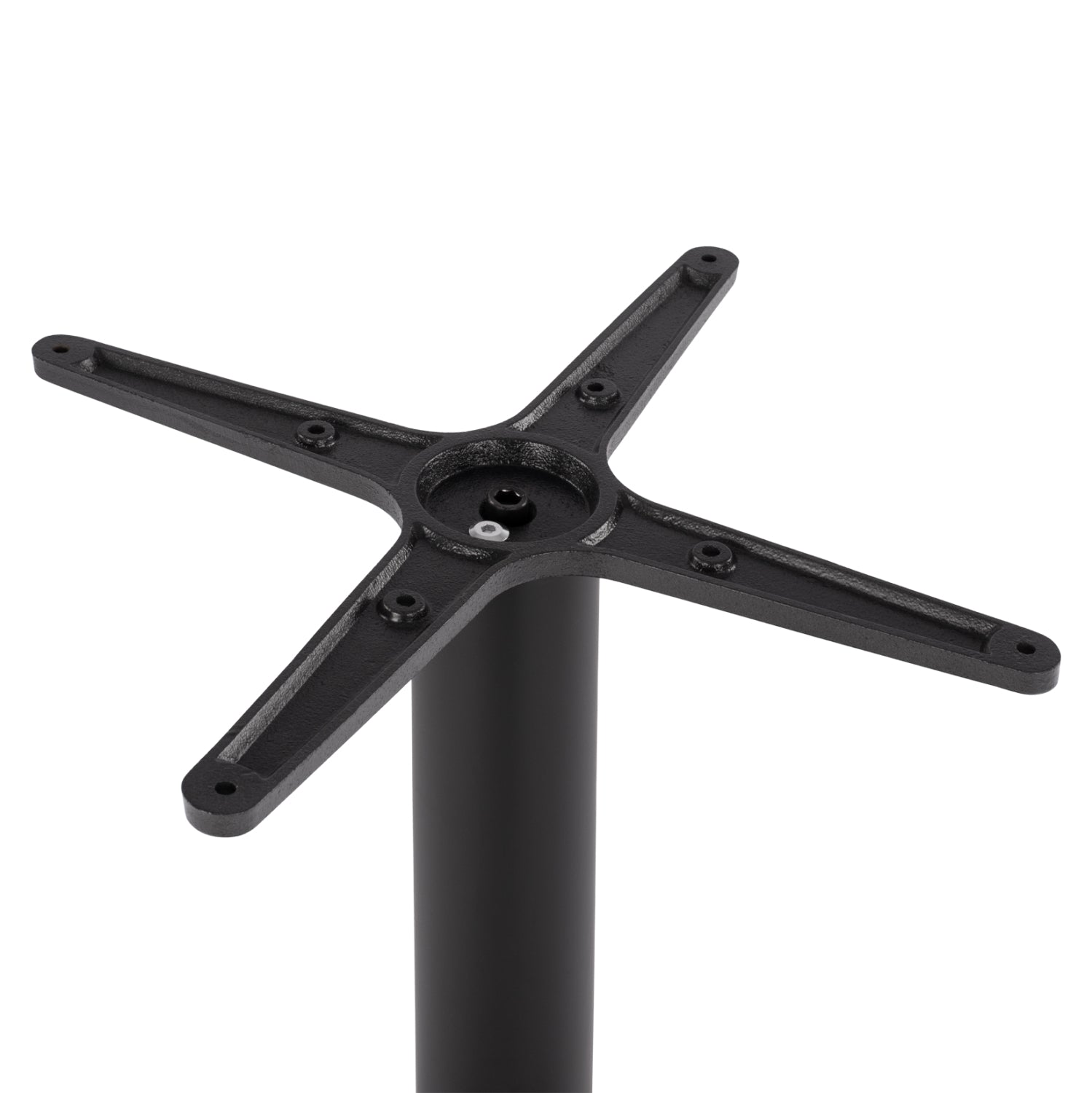 Основа за маса 438 метал черен цвят  45Χ45Χ72 с регулатори